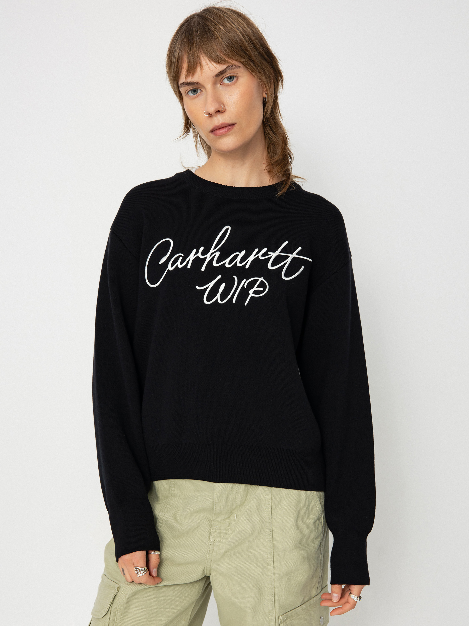 Sweter Carhartt WIP Signature Wmn (black/wax)