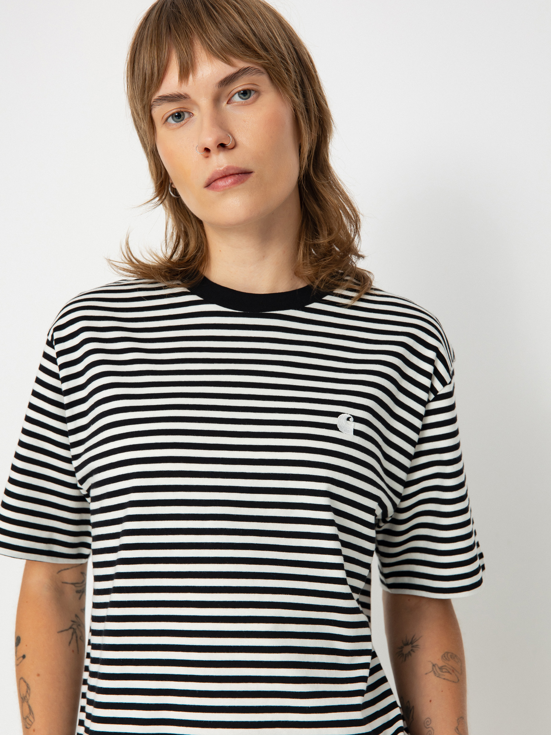 T-shirt Carhartt WIP Verner Wmn (verner stripe/black/wax)