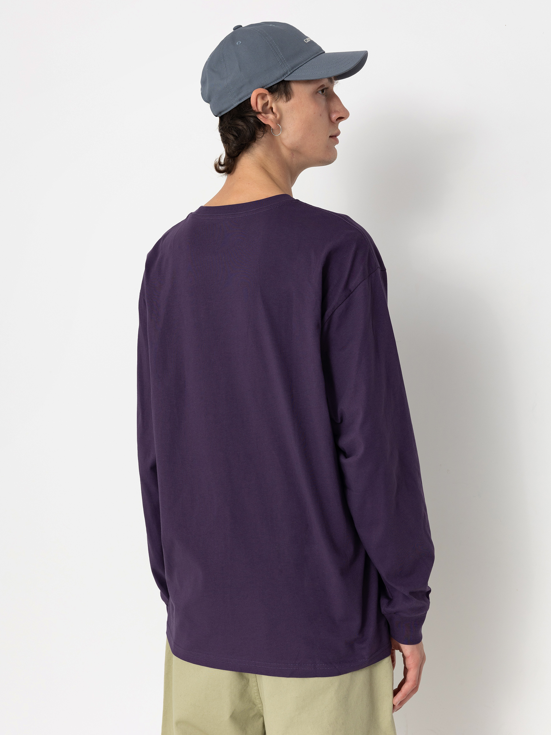 Longsleeve Vans Left Chest Hit (gothic grape)