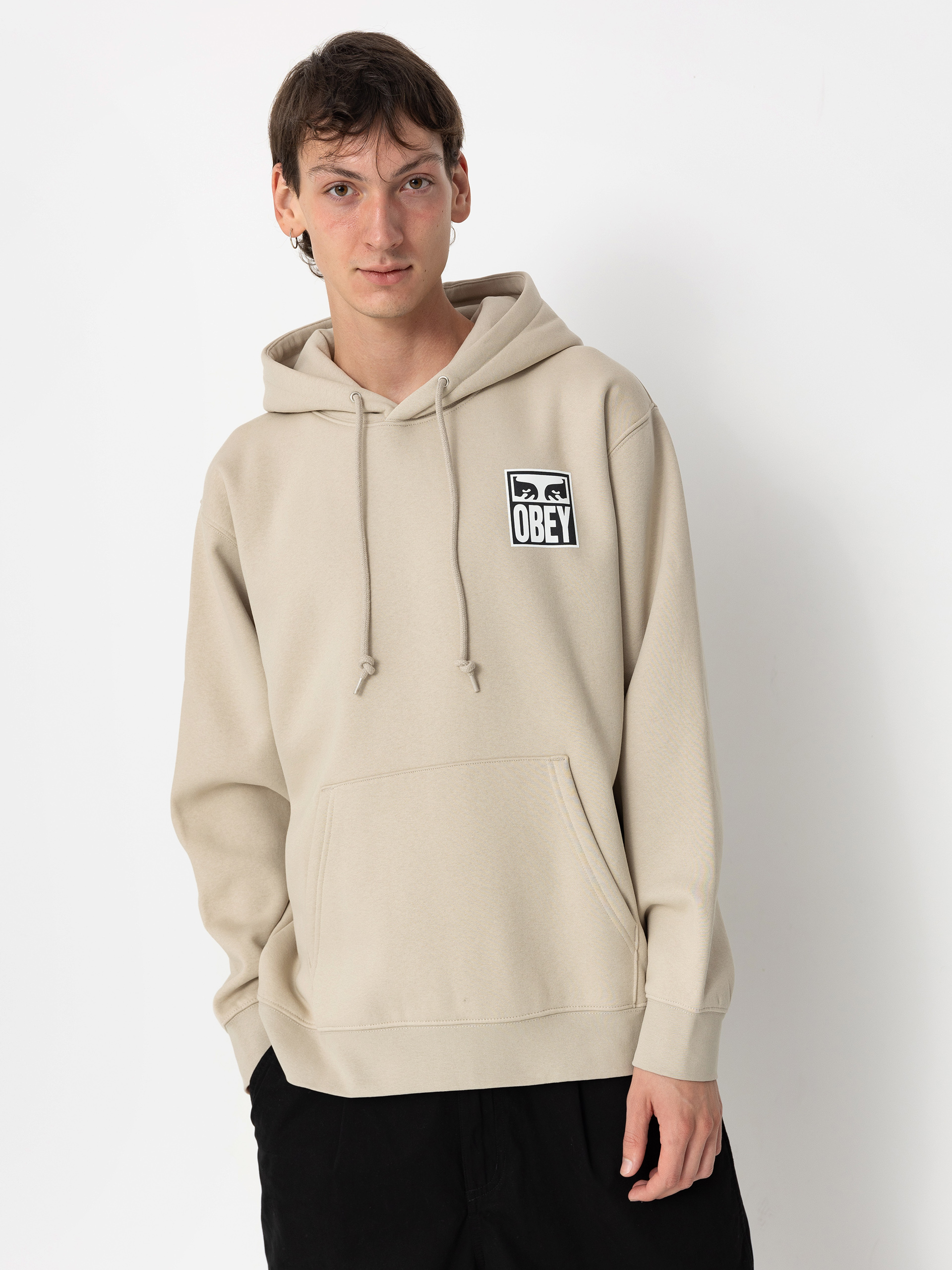 Bluza z kapturem OBEY Eyes Icon HD (silver grey)