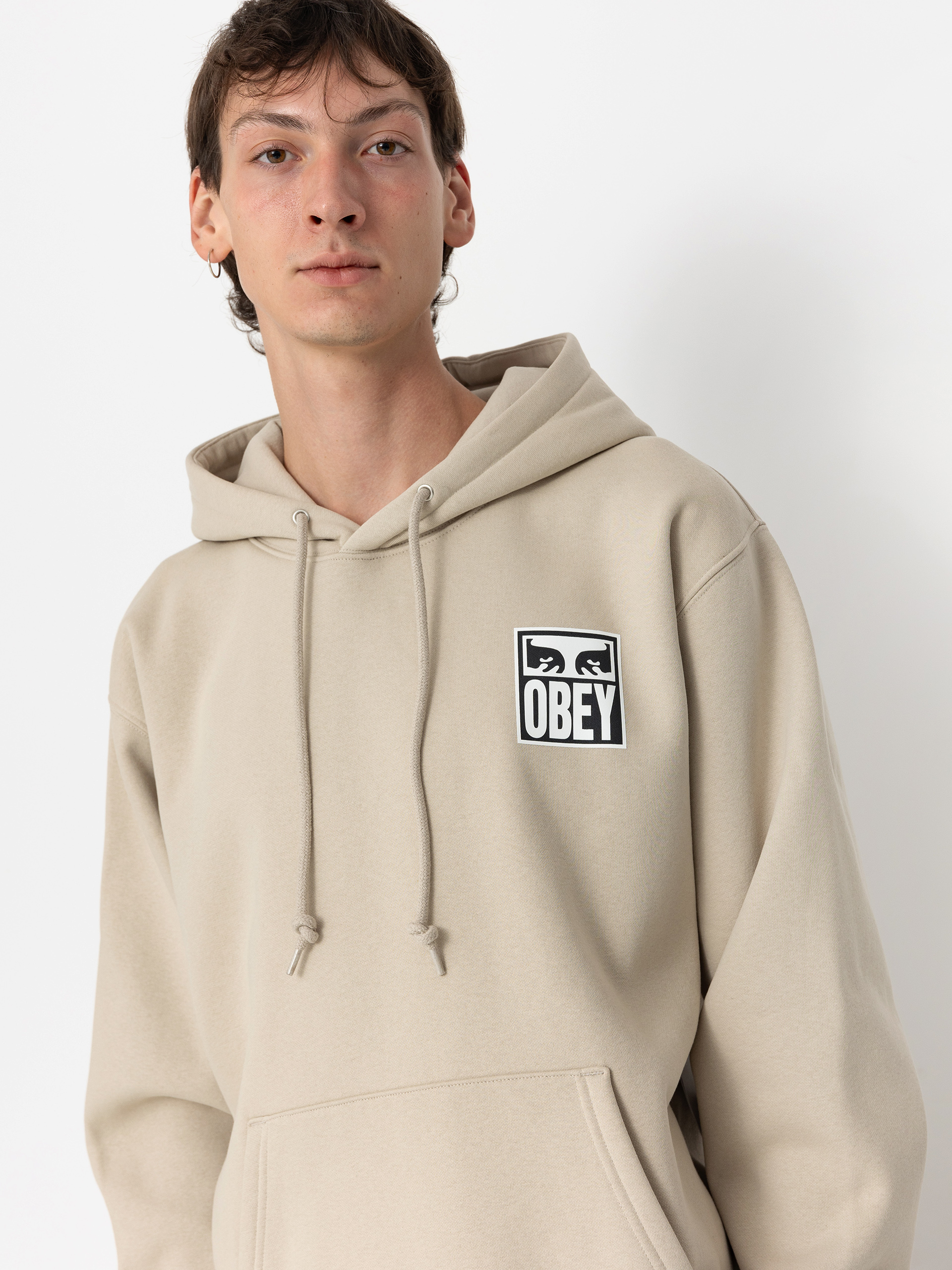 Bluza z kapturem OBEY Eyes Icon HD (silver grey)