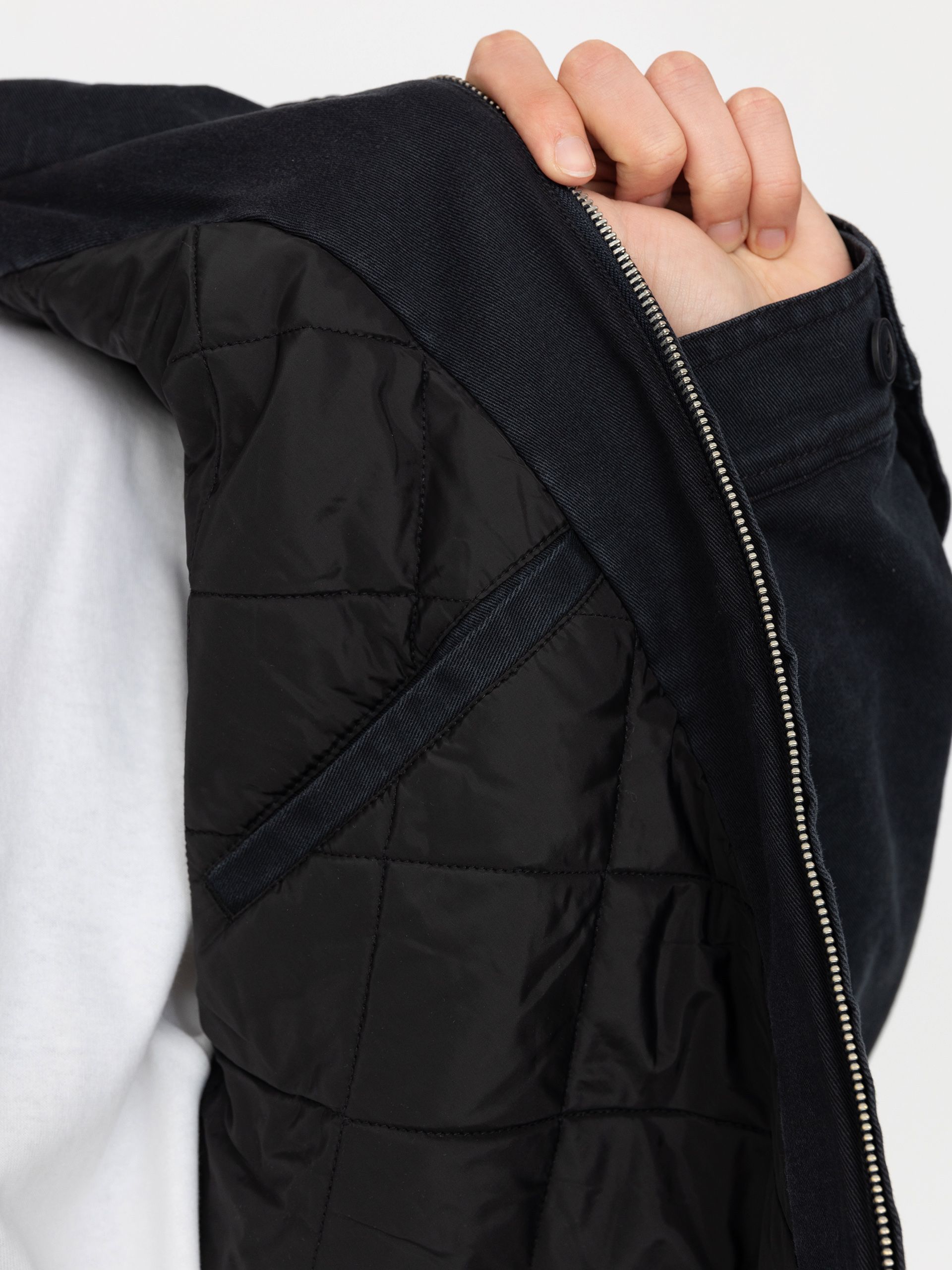 Kurtka OBEY Head Jazz Zip Up (digital black faded wash)