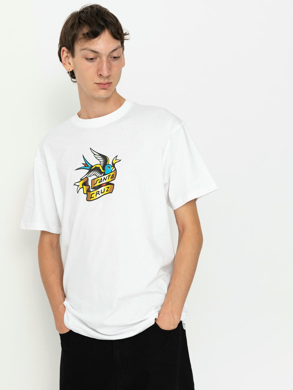 T-shirt Santa Cruz Sommer Sparrow Front (white)