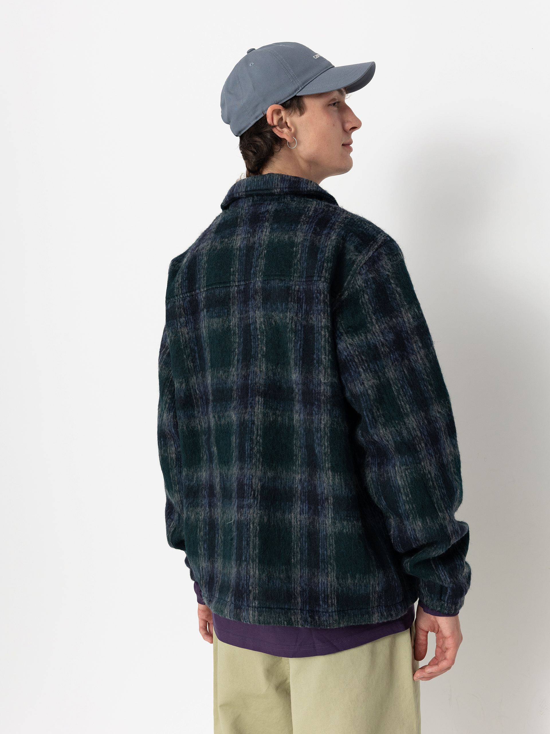 Kurtka Santa Cruz Hideout (navy/blue/grey check)