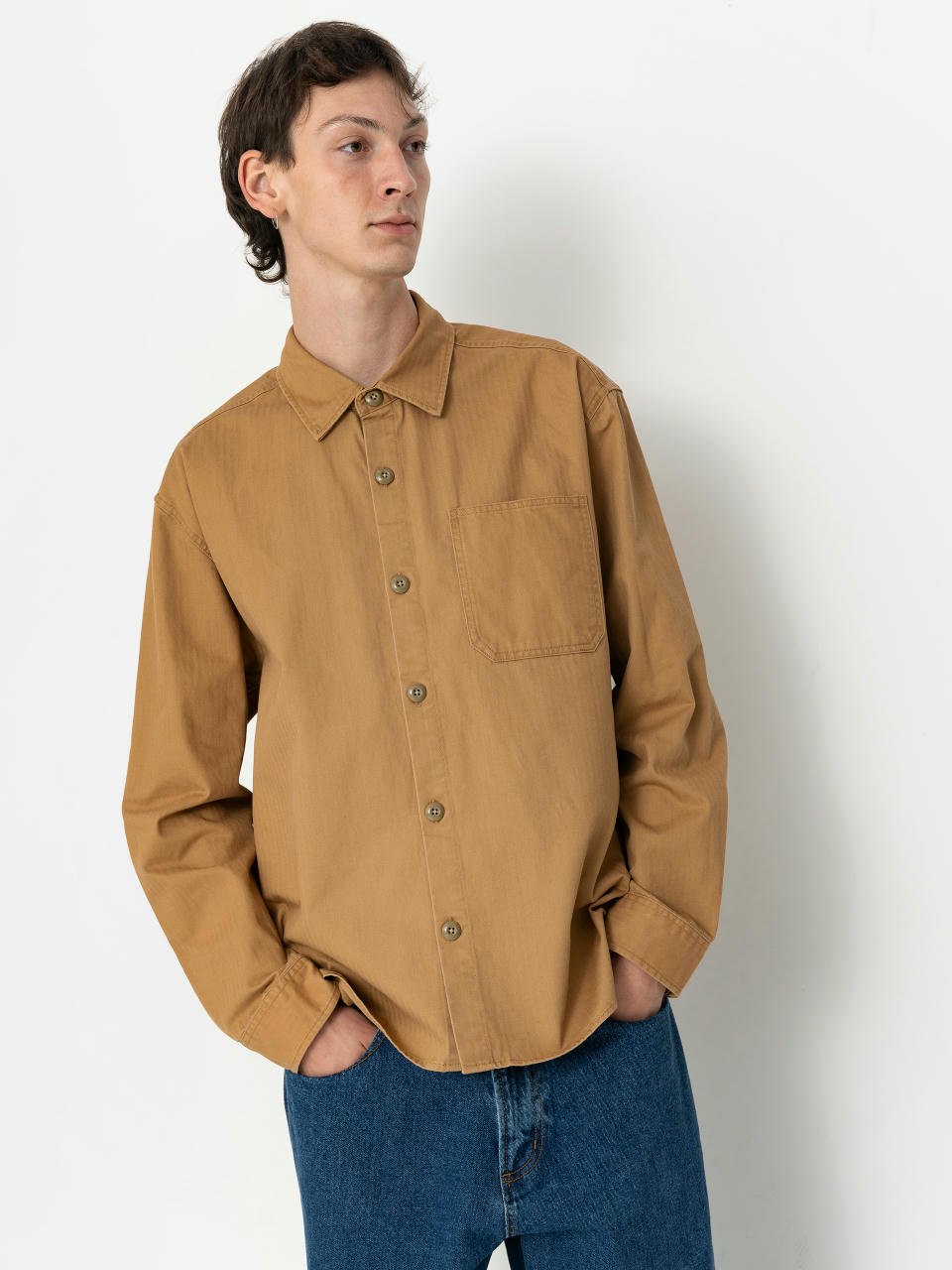 Koszula Brixton Selden Overshirt (tobacco brown worn wash)