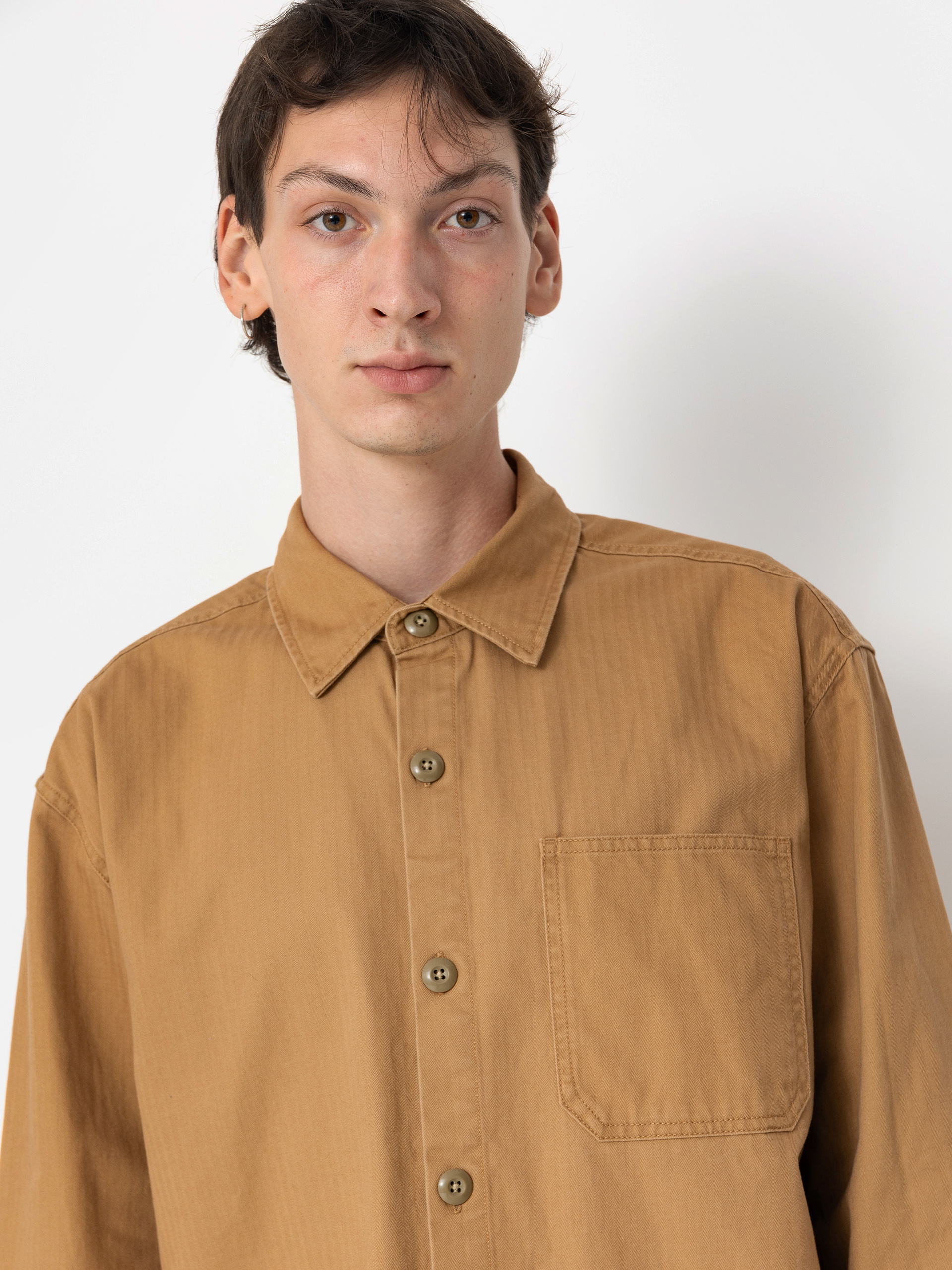 Koszula Brixton Selden Overshirt (tobacco brown worn wash)