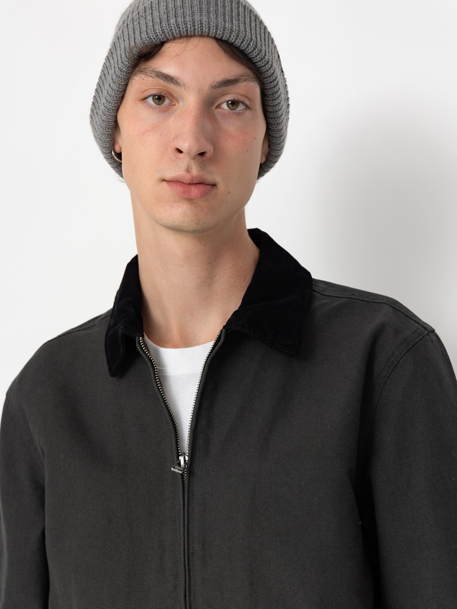 Kurtka Brixton Mechanic Garage Zip (washed black)