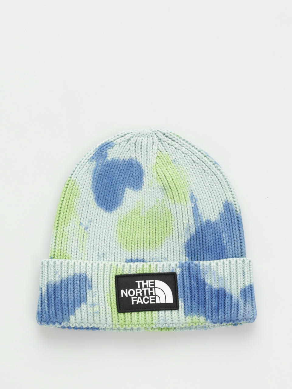 Czapka zimowa The North Face Tie Dye Logo Box (muted pine/tnf blue/lim)