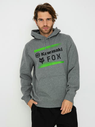 Bluza z kapturem Fox X Kawasaki HD (heather graph)