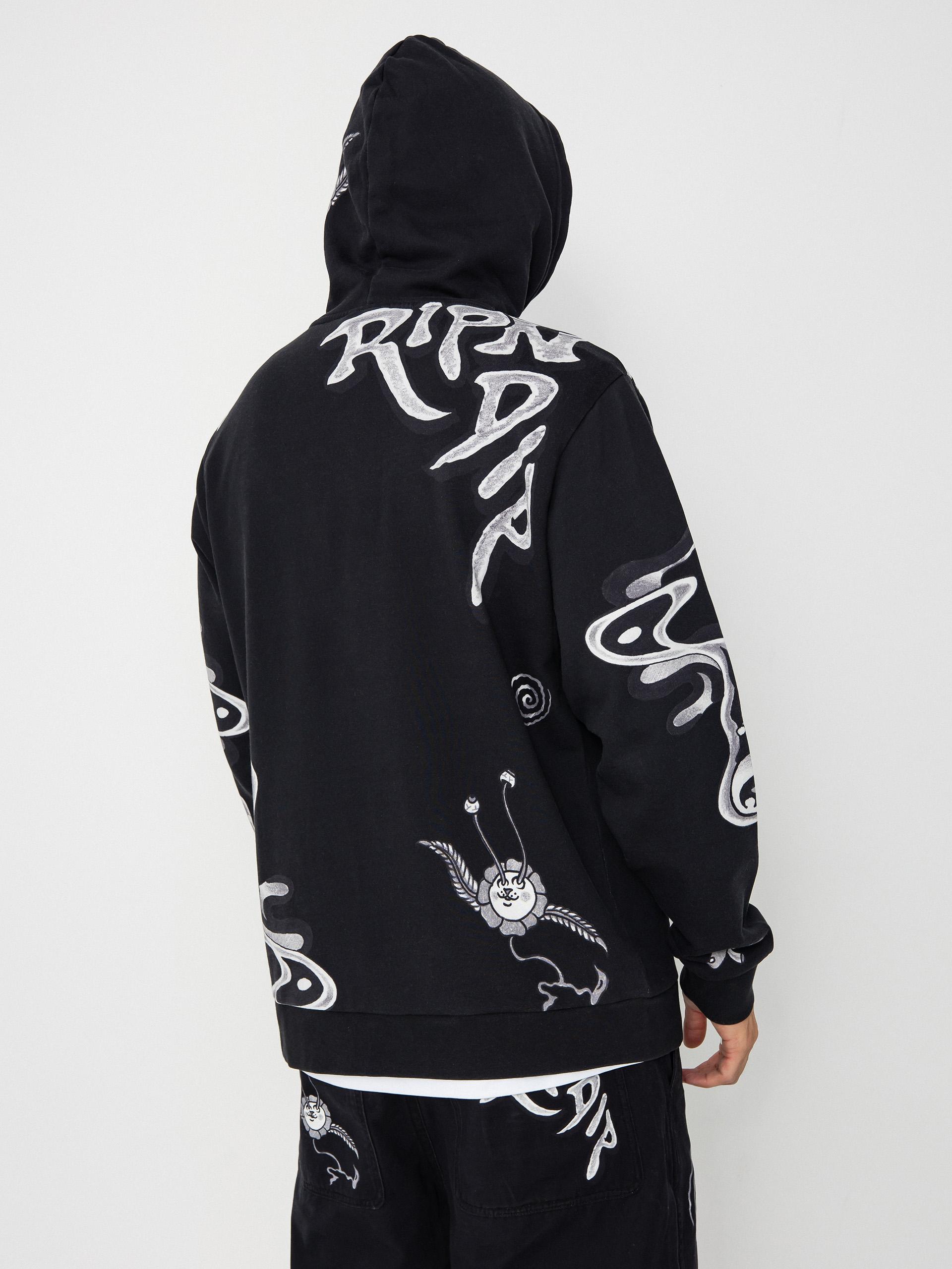 Bluza z kapturem RipNDip Space Walk HD (black)
