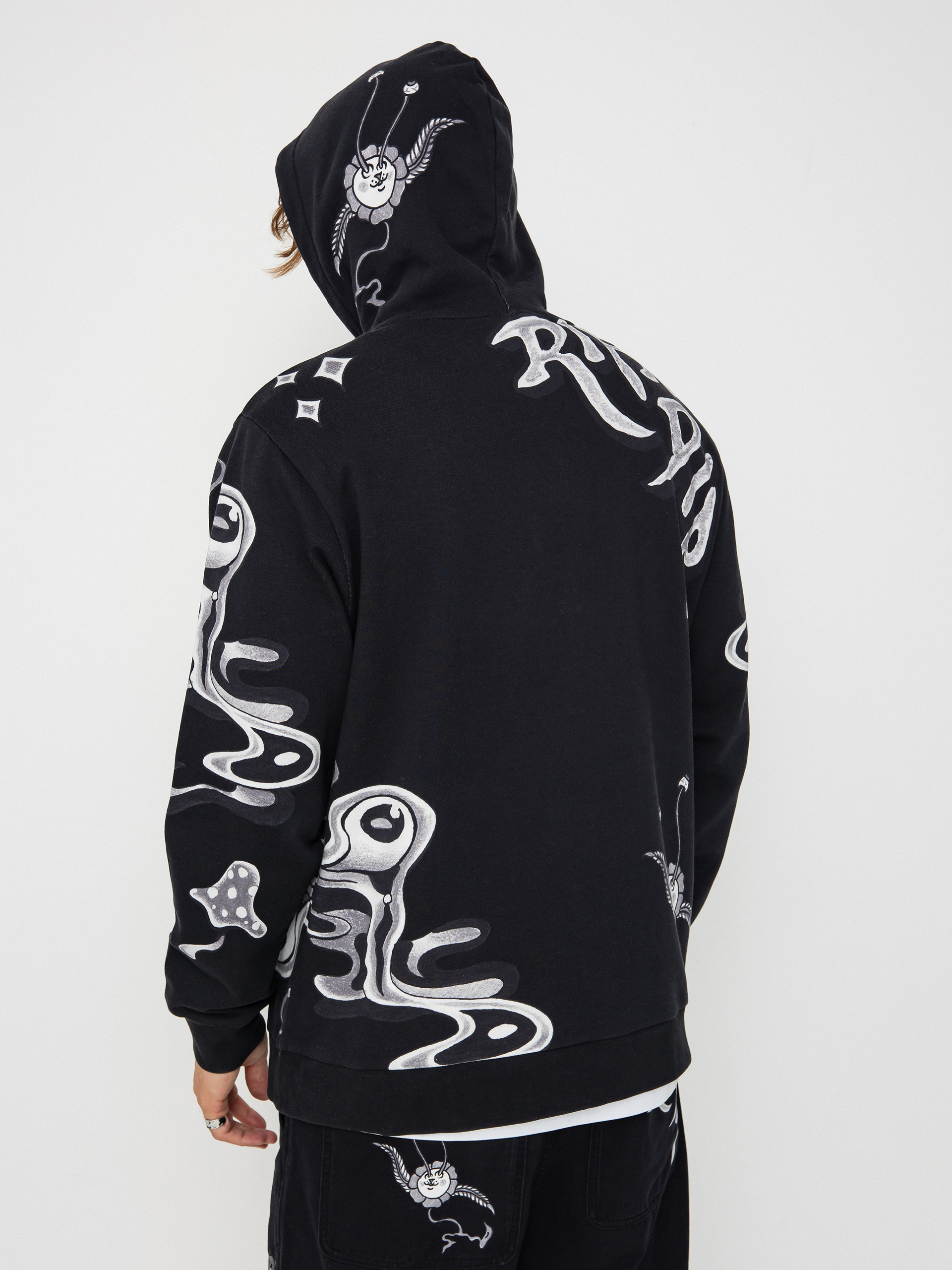 Bluza z kapturem RipNDip Space Walk HD (black)