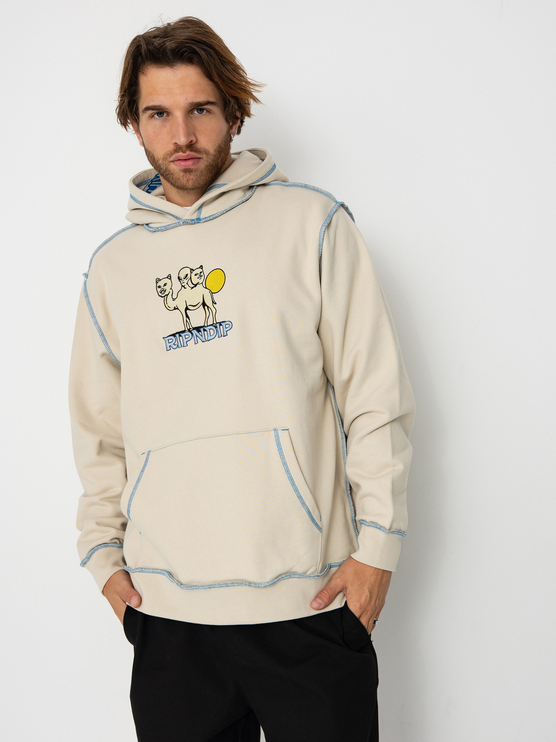 Bluza z kapturem RipNDip Barnum HD (bone)
