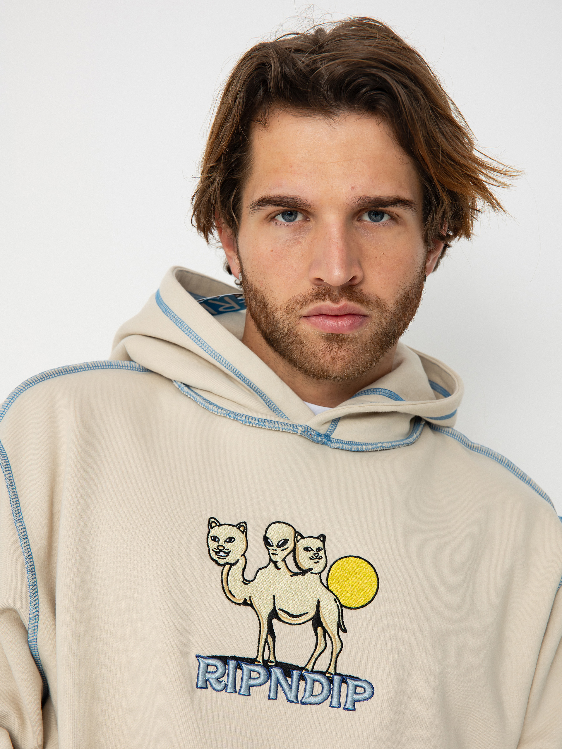 Bluza z kapturem RipNDip Barnum HD (bone)