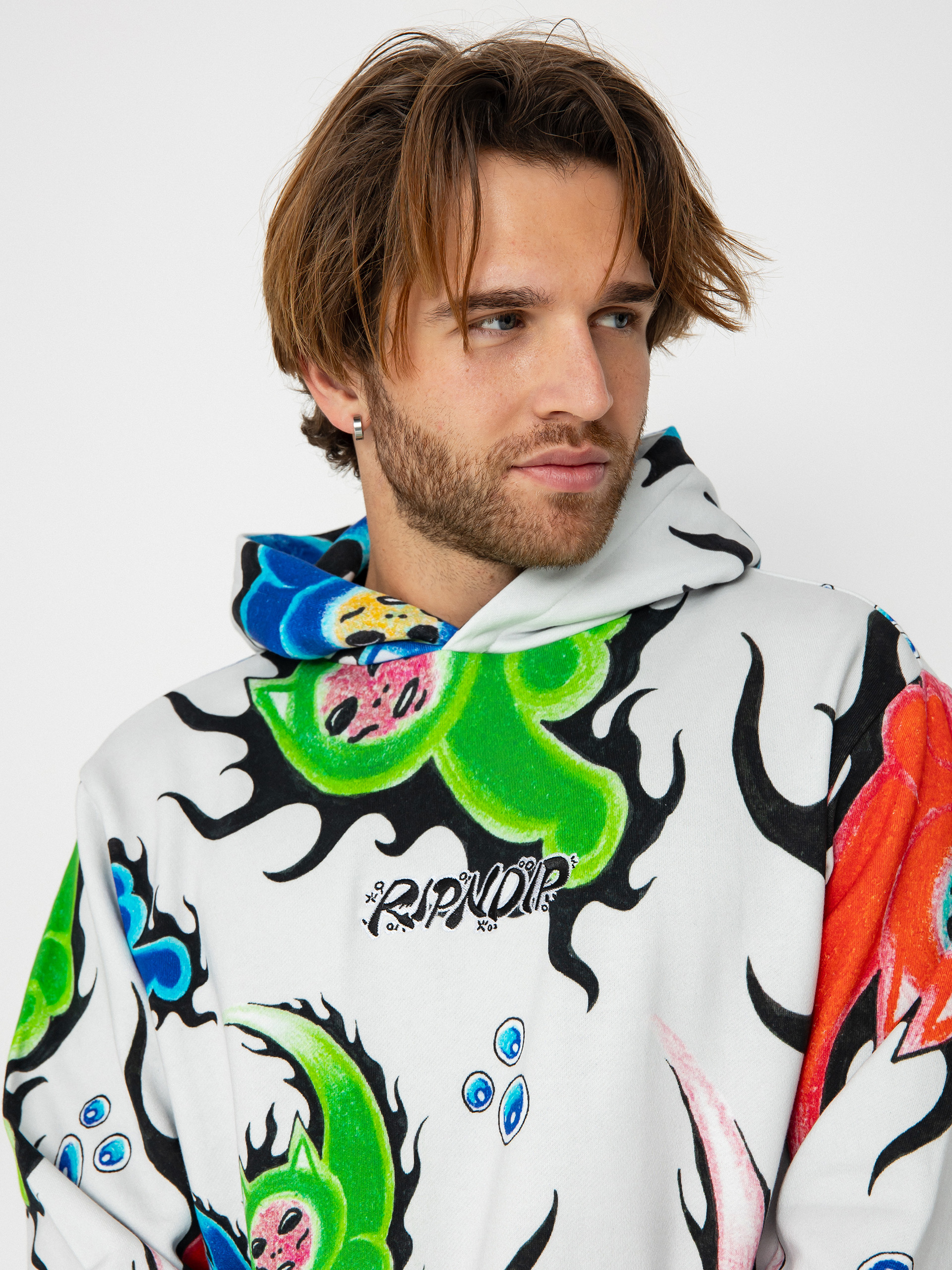 Bluza z kapturem RipNDip Ember HD (dusty grey)