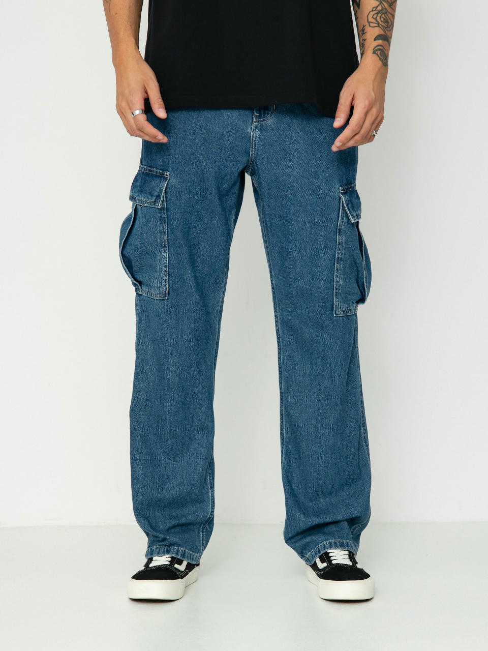 Spodnie Vans Service Cargo Loose Denim (vintage indigo)