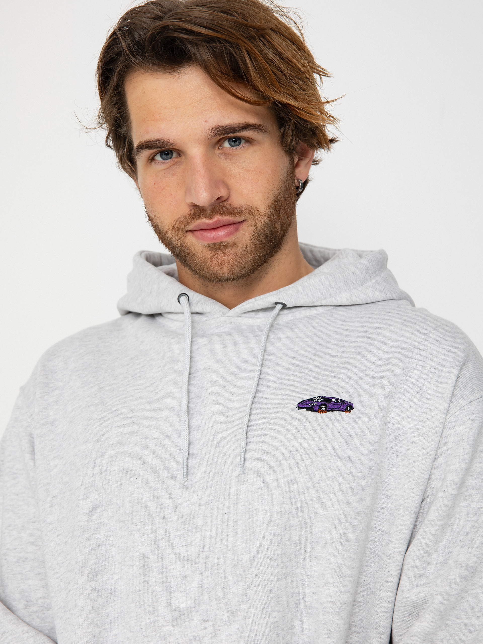 Bluza z kapturem Iriedaily No Wheels HD (ash heather)