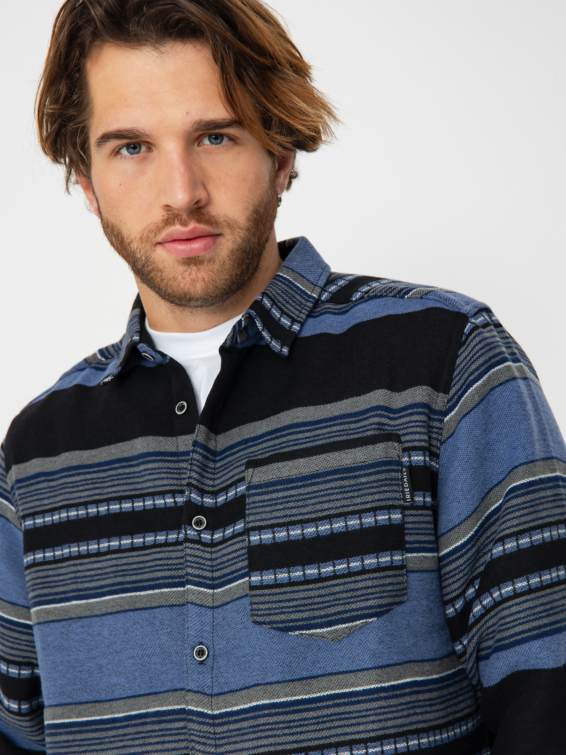 Koszula Iriedaily Santania (navy grey)