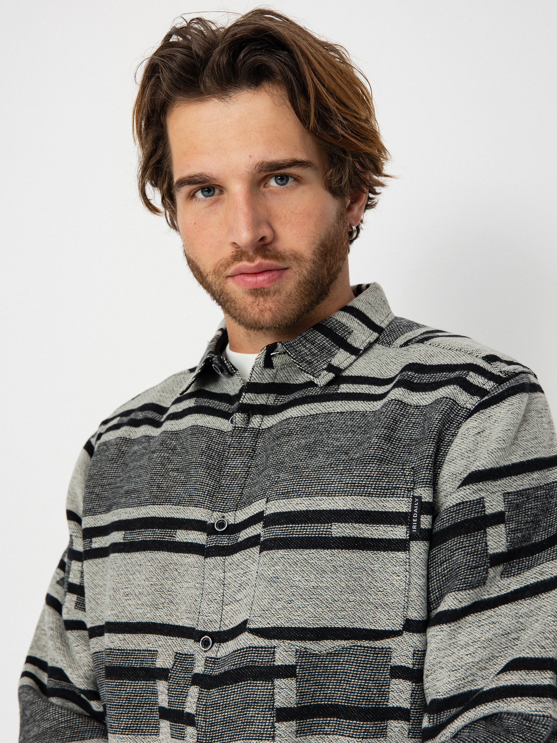 Koszula Iriedaily Santania (black white)