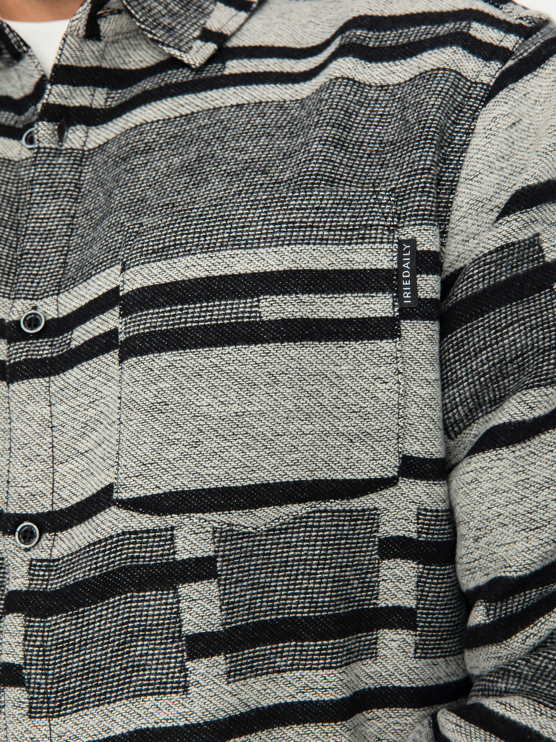 Koszula Iriedaily Santania (black white)