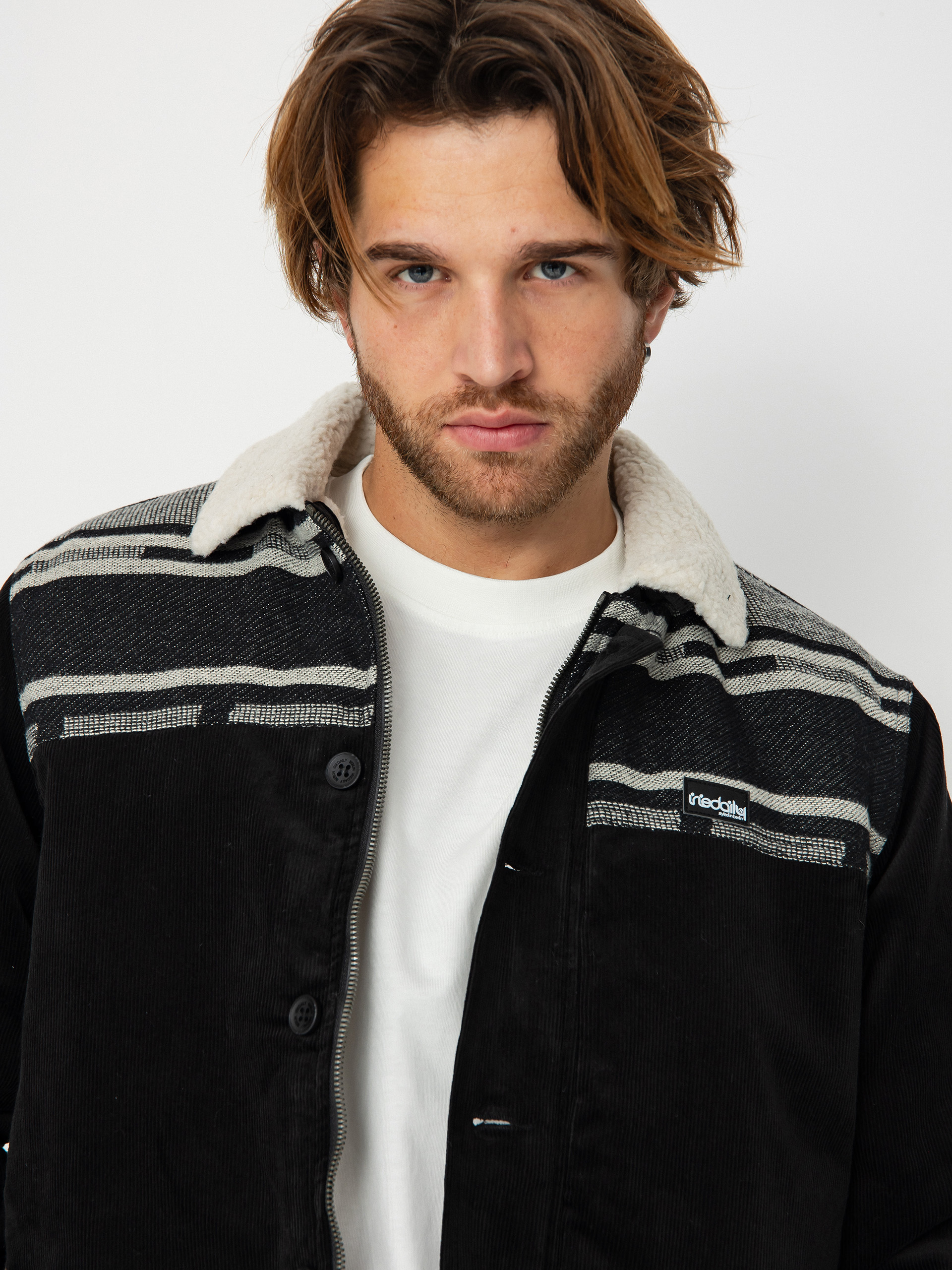 Kurtka Iriedaily Trapas (black white)