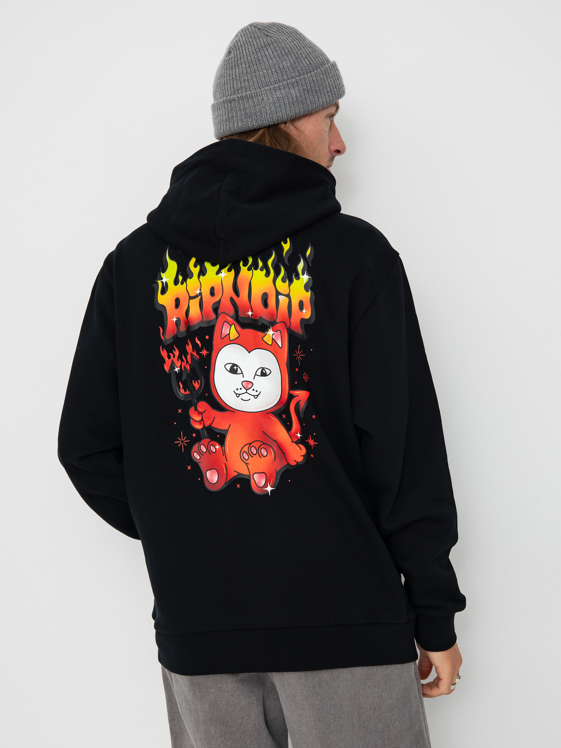 Bluza z kapturem RipNDip Scary Cute HD (black)