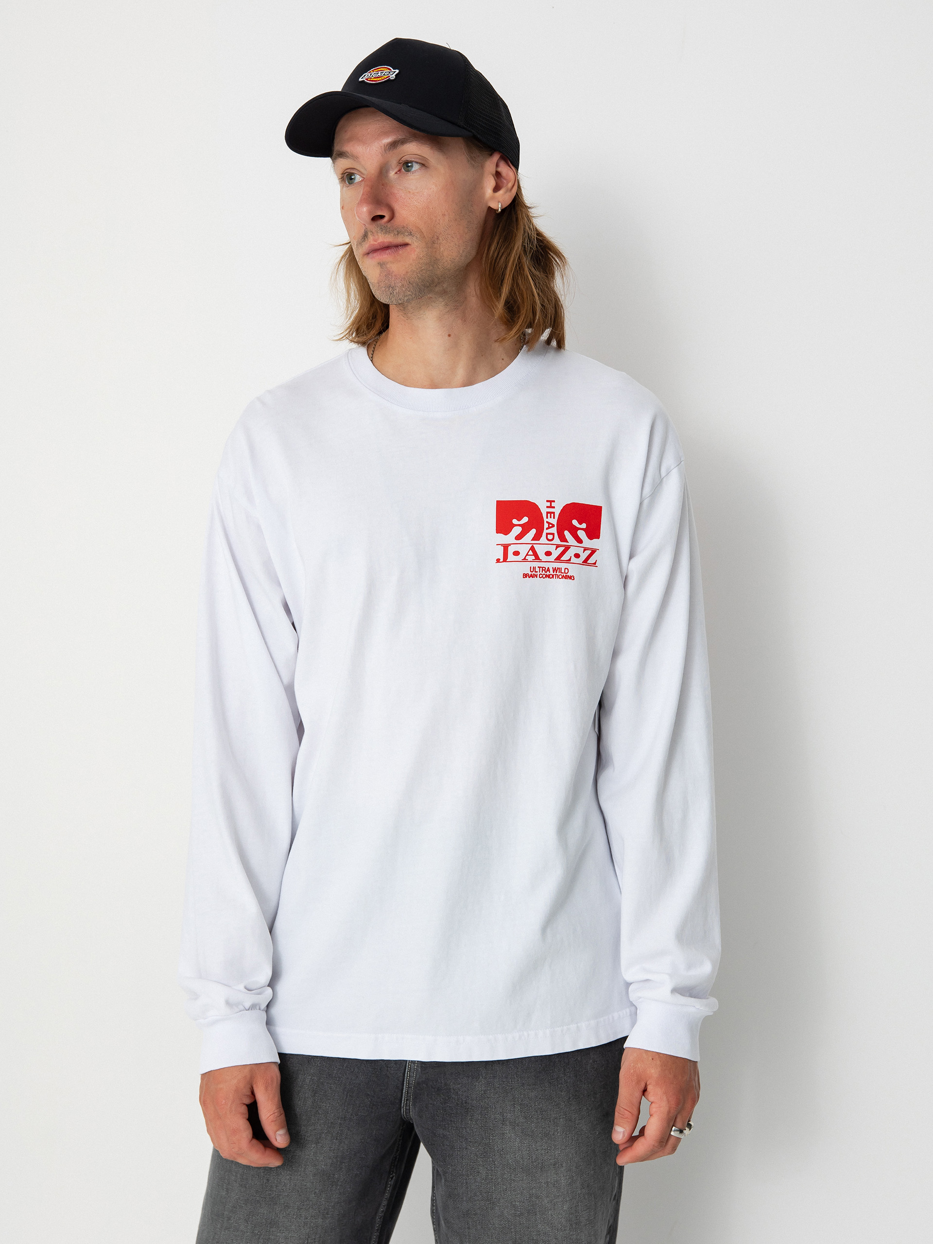 Longsleeve OBEY Jazz Head (white)