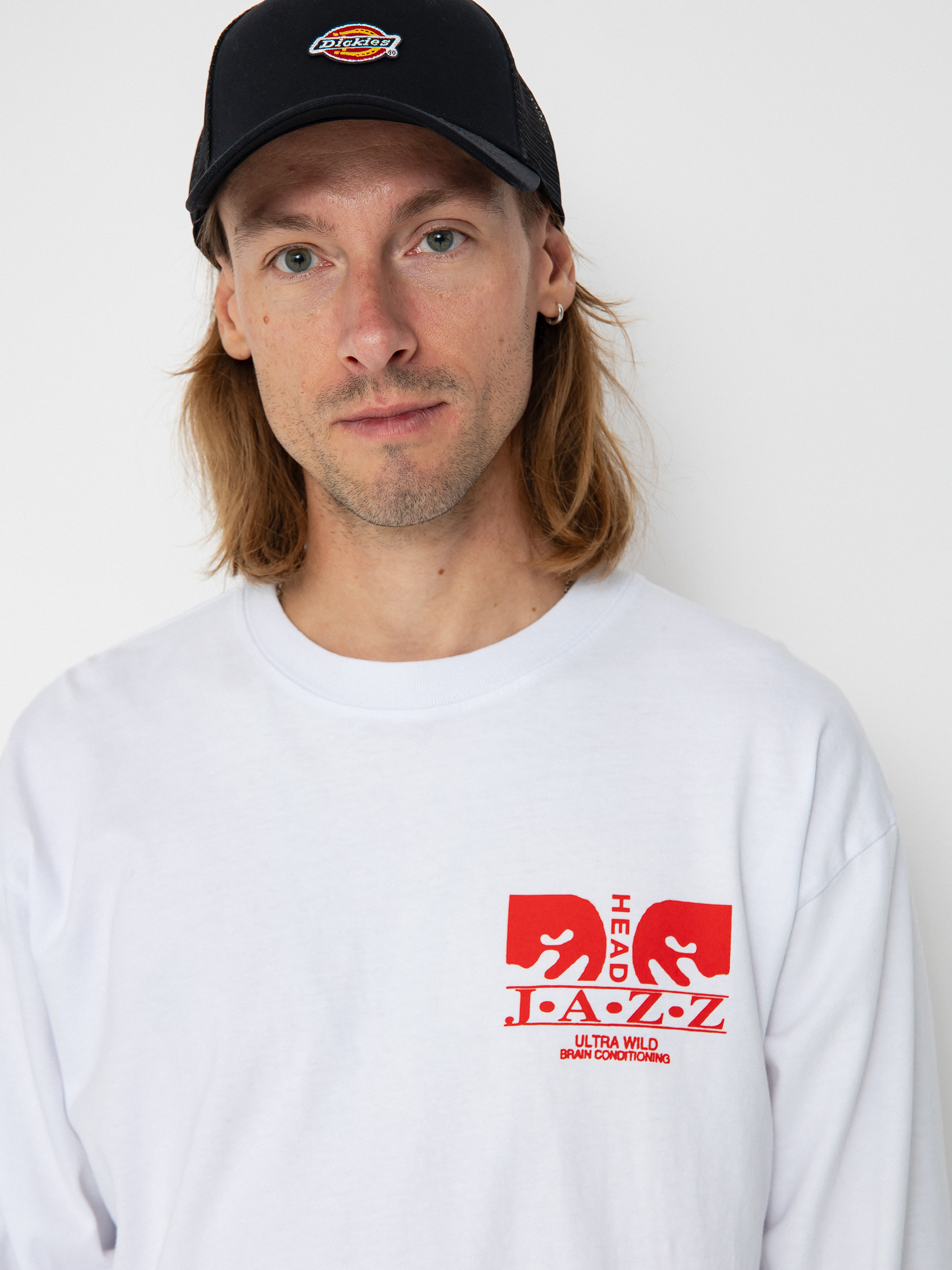Longsleeve OBEY Jazz Head (white)