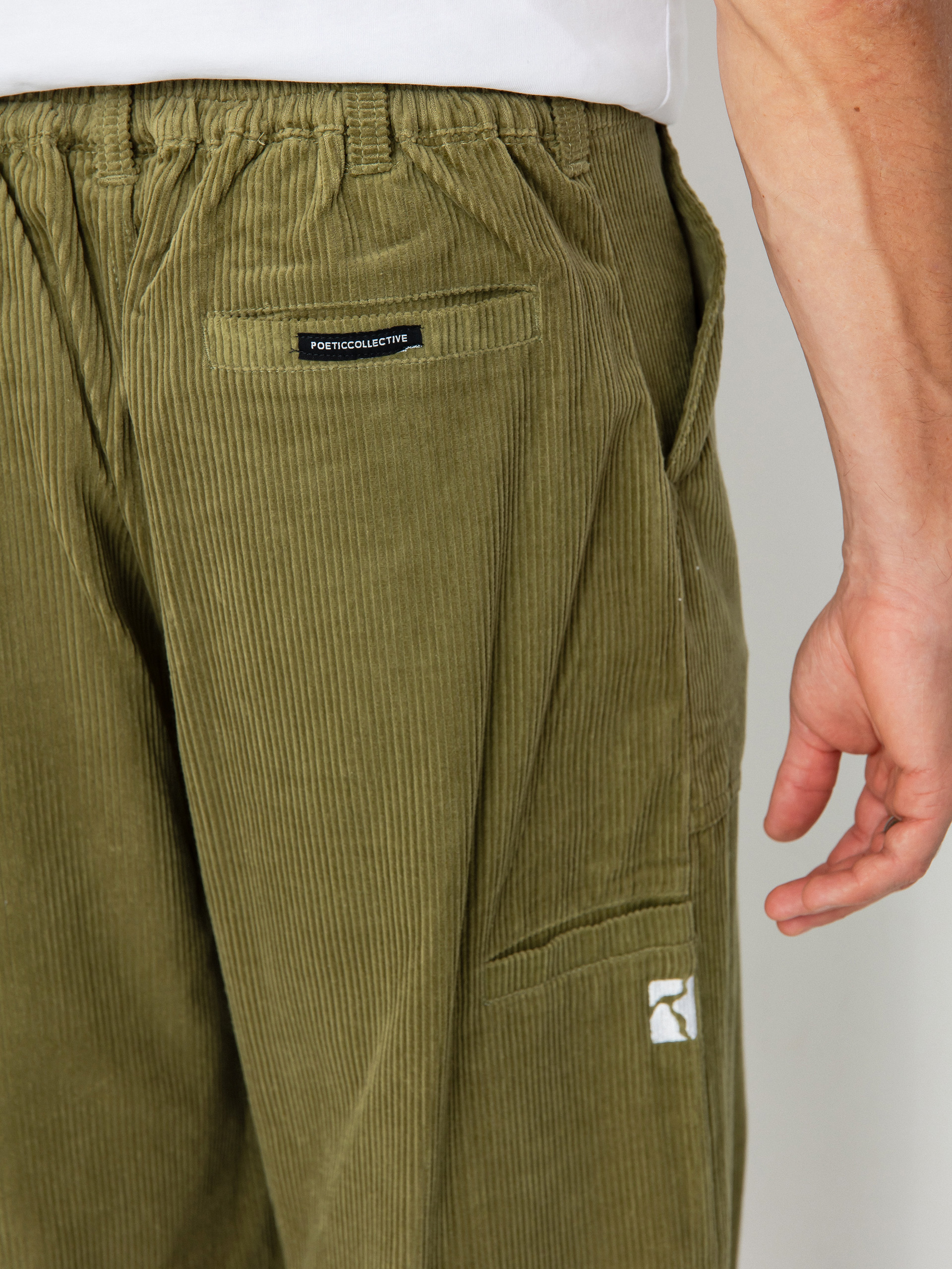 Spodnie Poetic Collective Painter (olive corduroy)