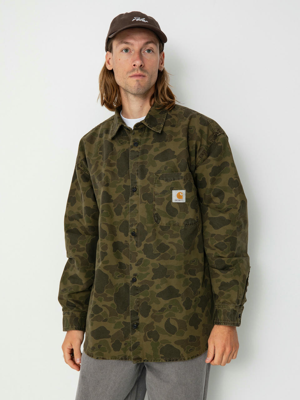 Koszula Carhartt WIP Duck (camo duck/green/office green)