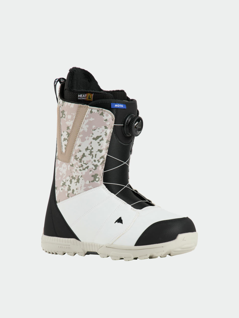 Męskie Buty snowboardowe Burton Moto Boa (black/white/snowfall camo)