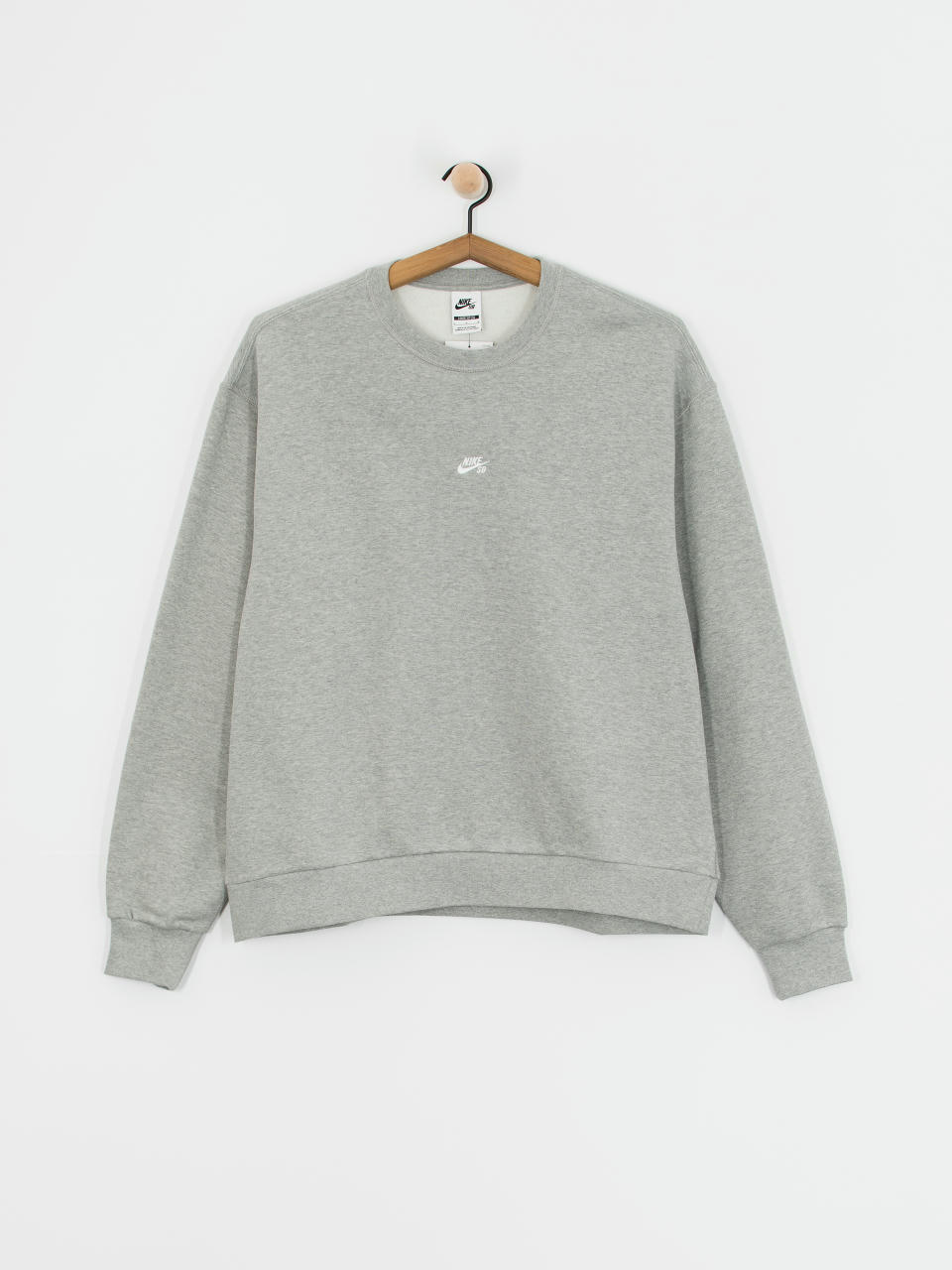 Bluza Nike SB Essential Logo Crew (dk grey heather/white)