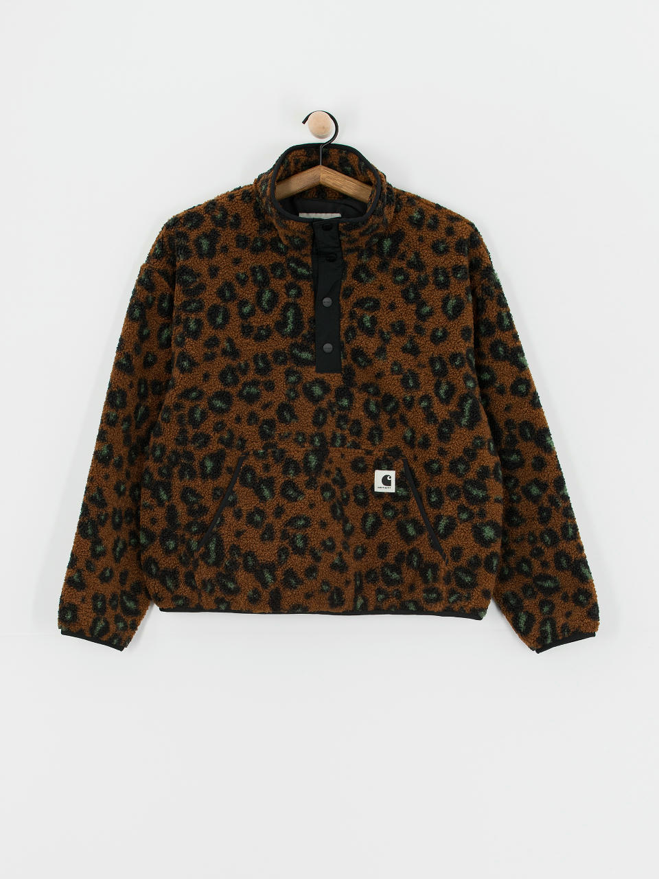 Damski Polar Carhartt WIP Elliot (camo leo jacquard/tamarind/black)