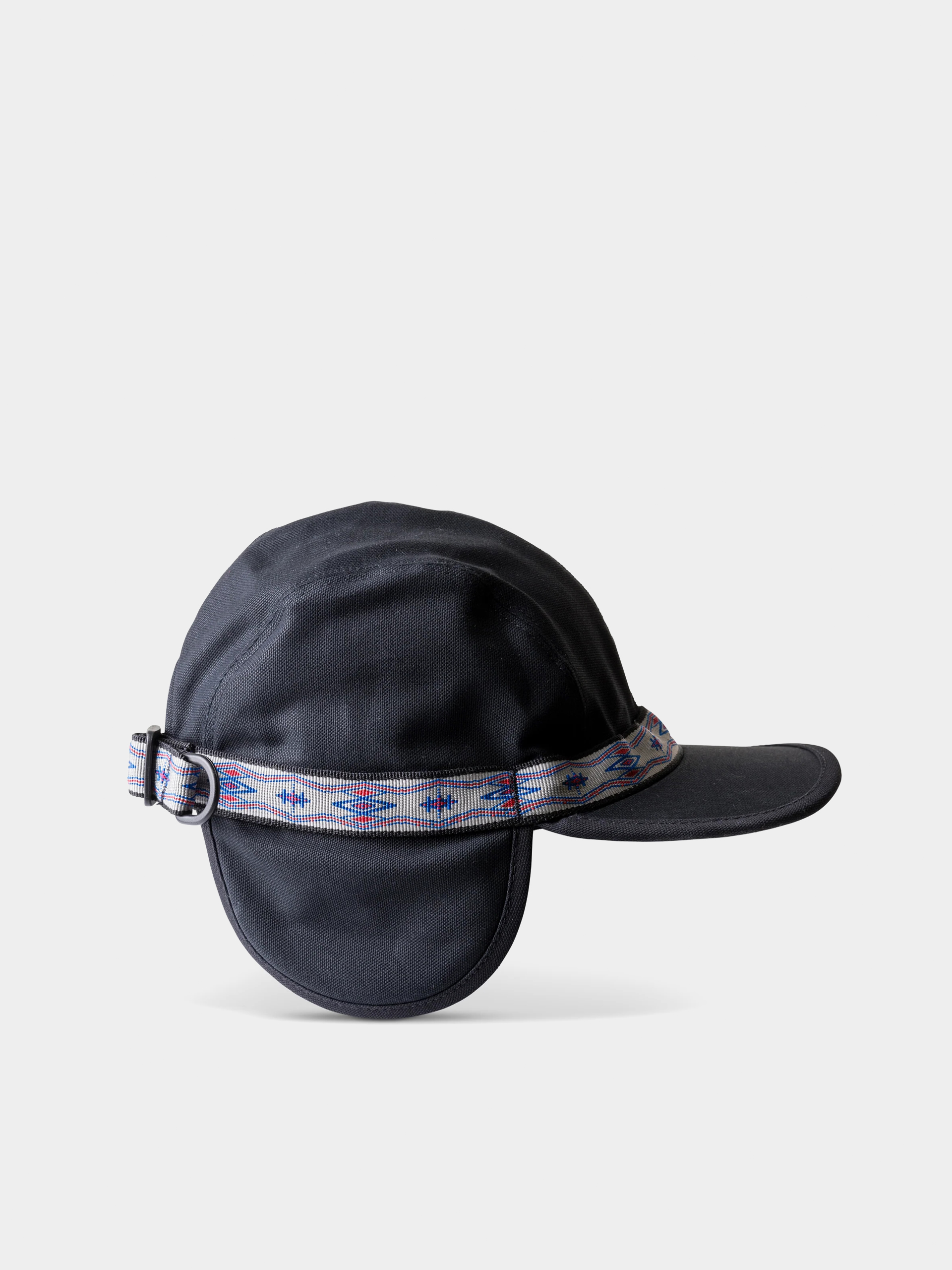 Czapka z daszkiem Kavu Strapcap Trapper (jet black)