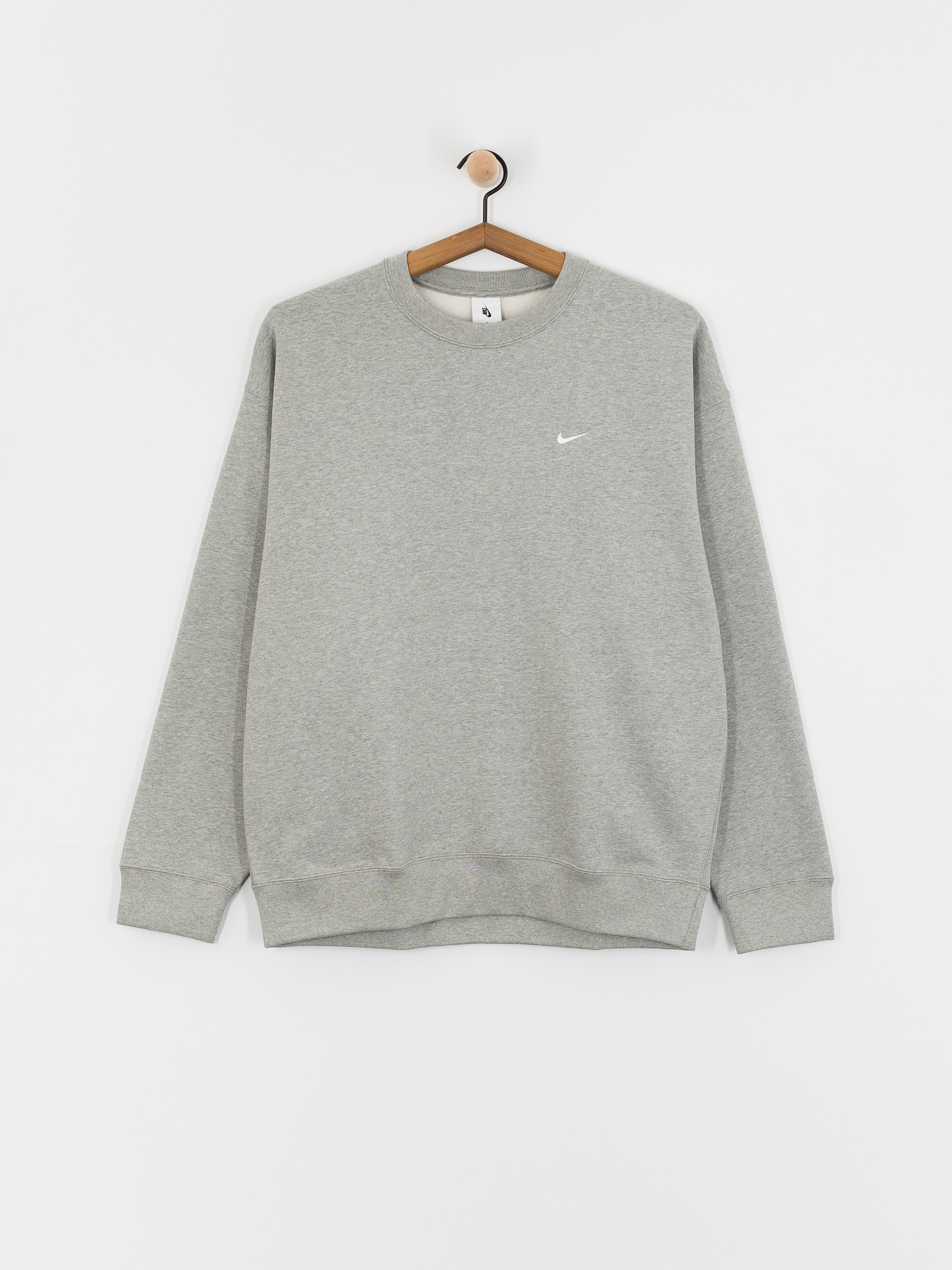 Bluza Nike SB Solo Swoosh (dk grey heather/white)