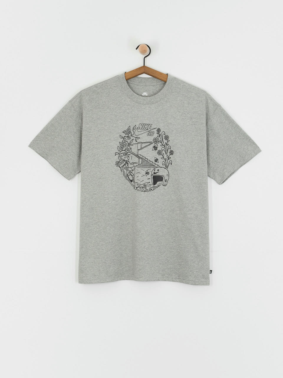 T-shirt Nike SB Skate Spot (dk grey heather)