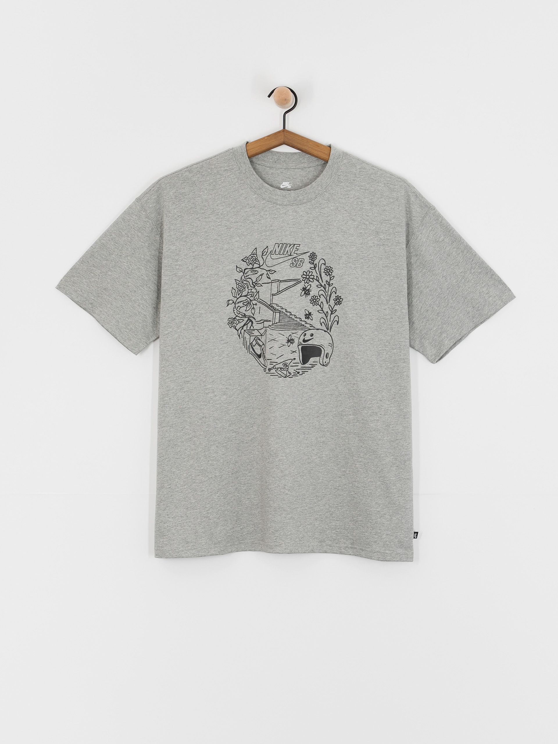 T-shirt Nike SB Skate Spot (dk grey heather)