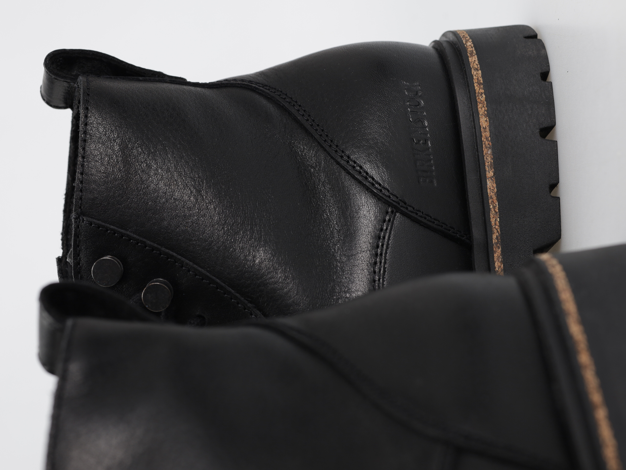 Buty Birkenstock Highwood Lace Mid Natural Leather Regular (black)