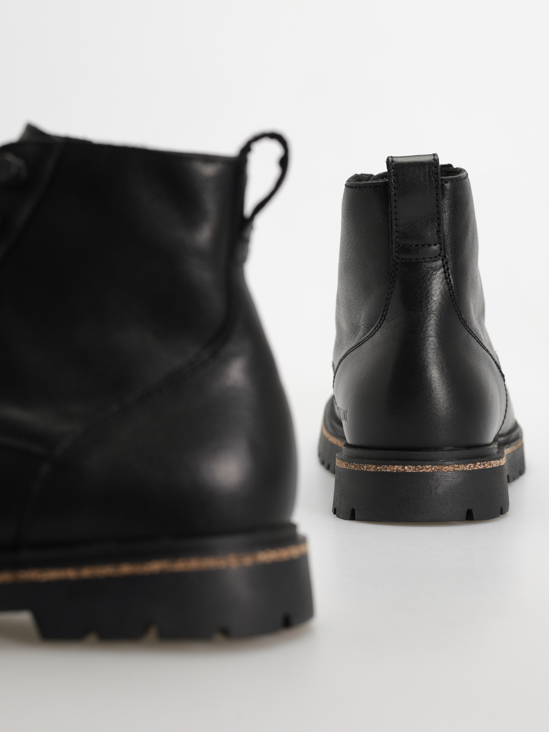 Buty Birkenstock Highwood Lace Mid Natural Leather Regular (black)