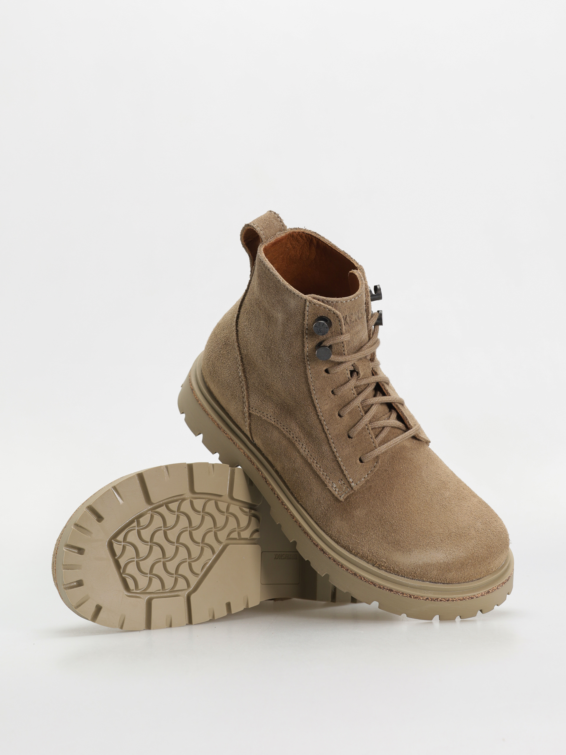 Buty Birkenstock Highwood Lace Mid Suede Leather Narrow Wmn (taupe)