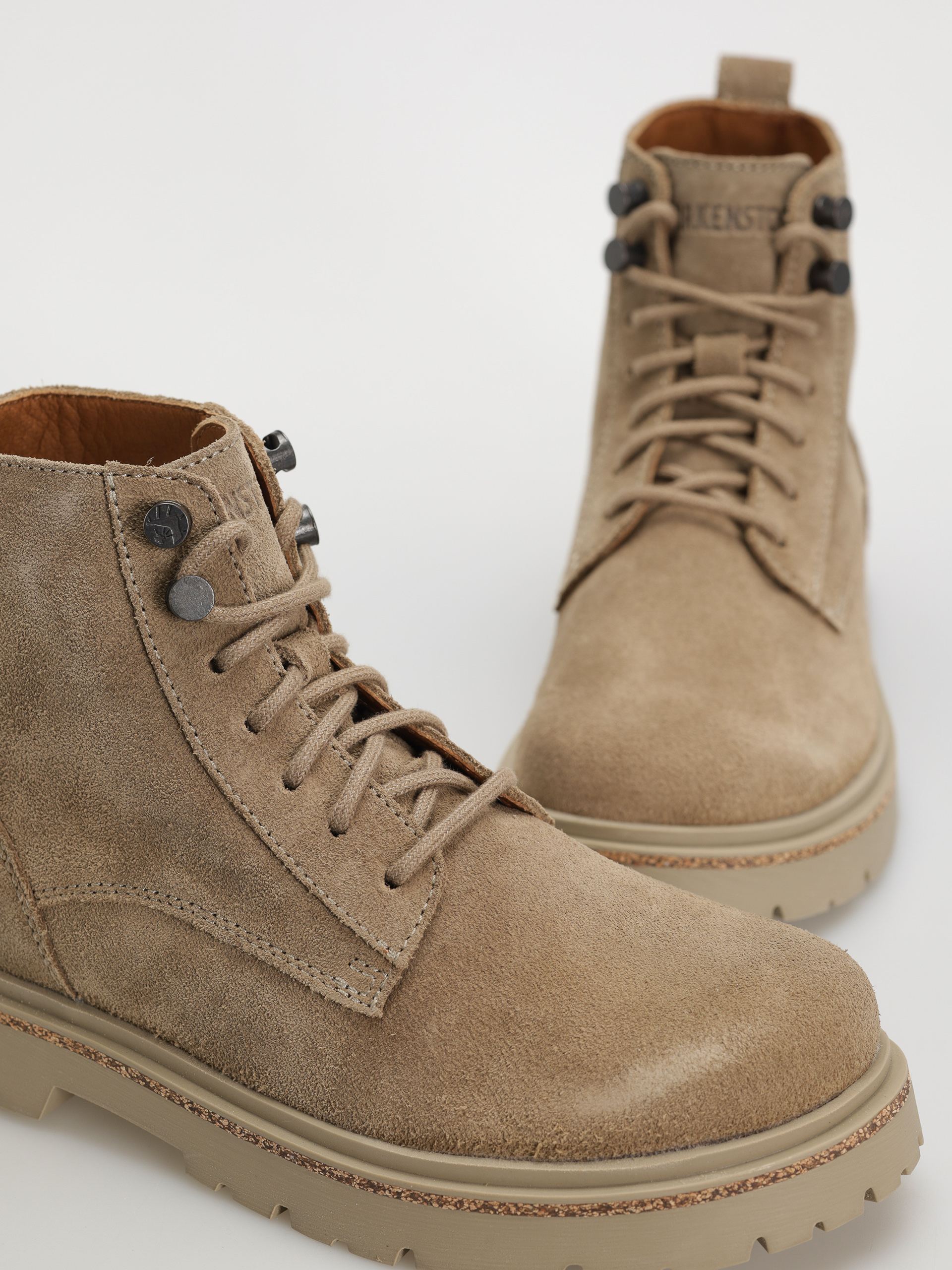 Buty Birkenstock Highwood Lace Mid Suede Leather Narrow Wmn (taupe)