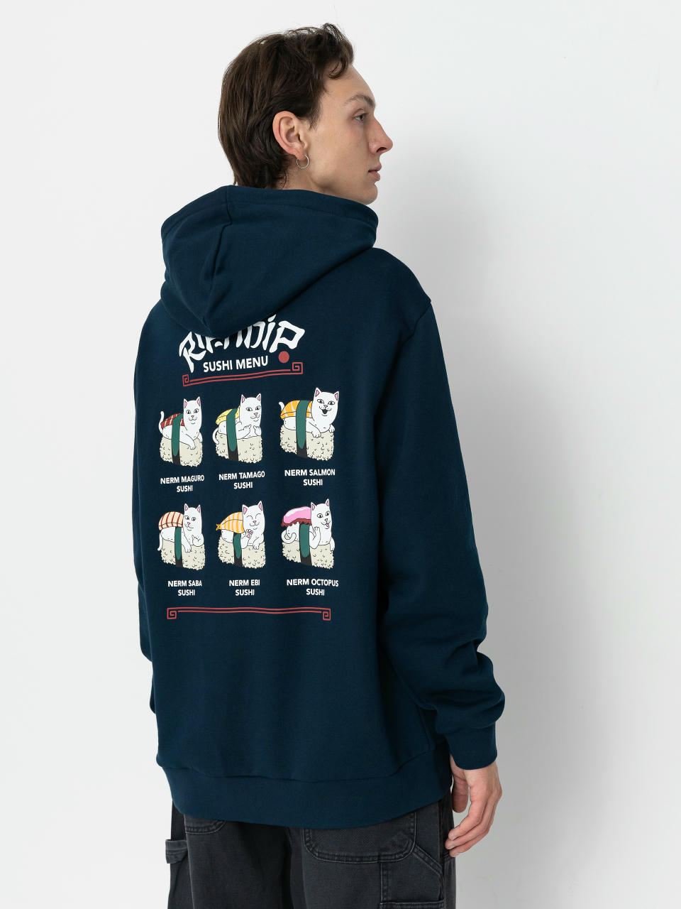 Bluza z kapturem RipNDip Sushi Nerm HD (navy)