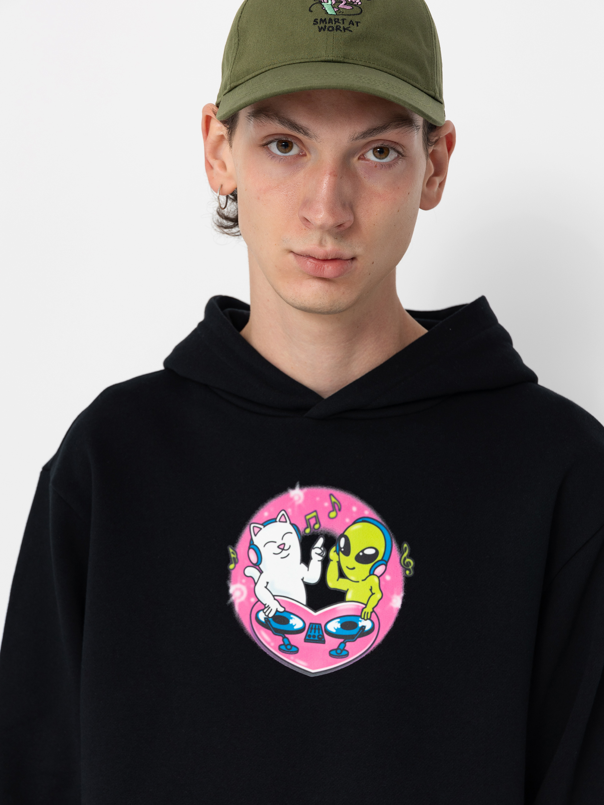 Bluza z kapturem RipNDip Love Is Ripndip HD (black)