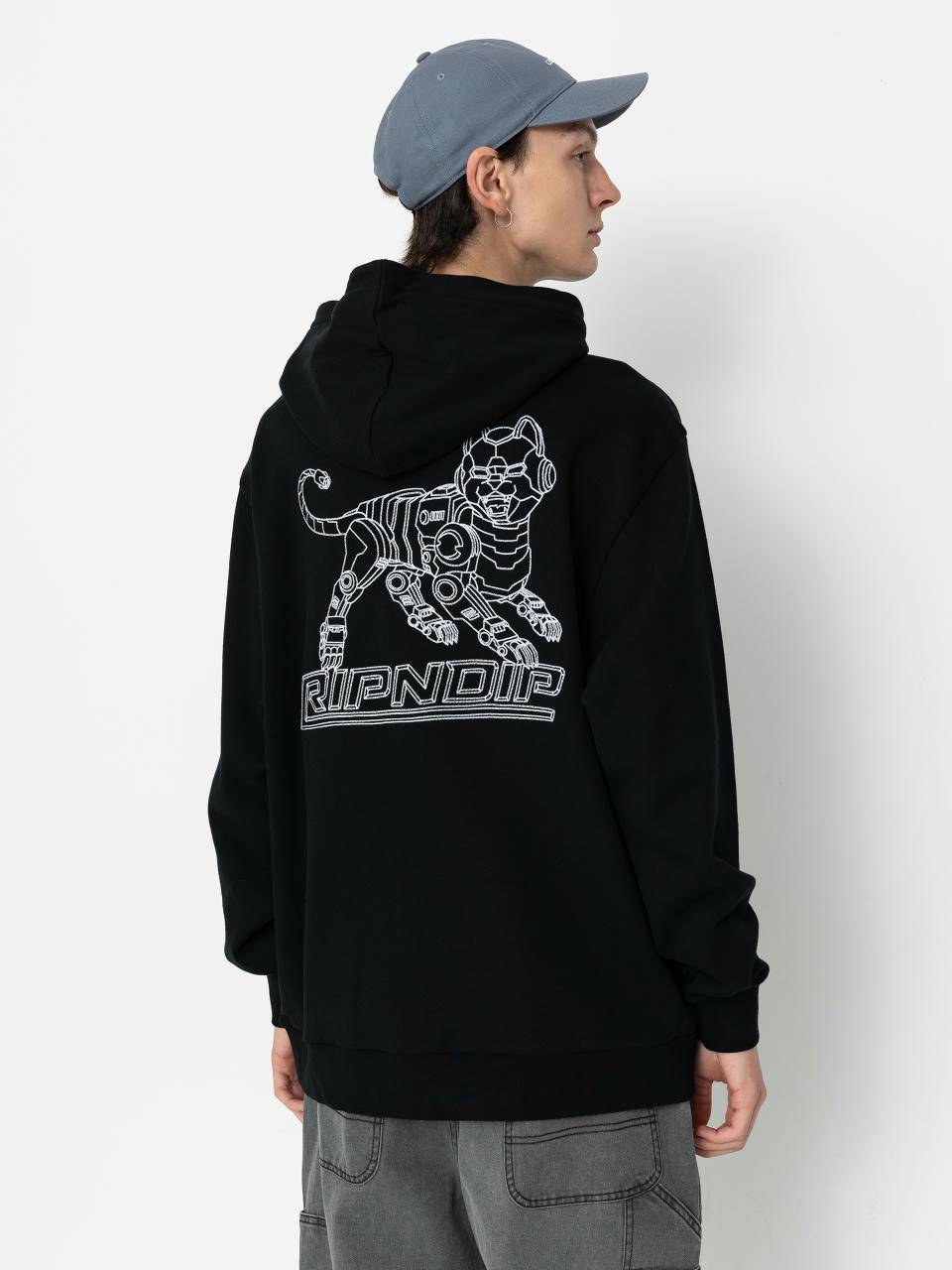 Bluza z kapturem RipNDip Robo Nerm HD (black)