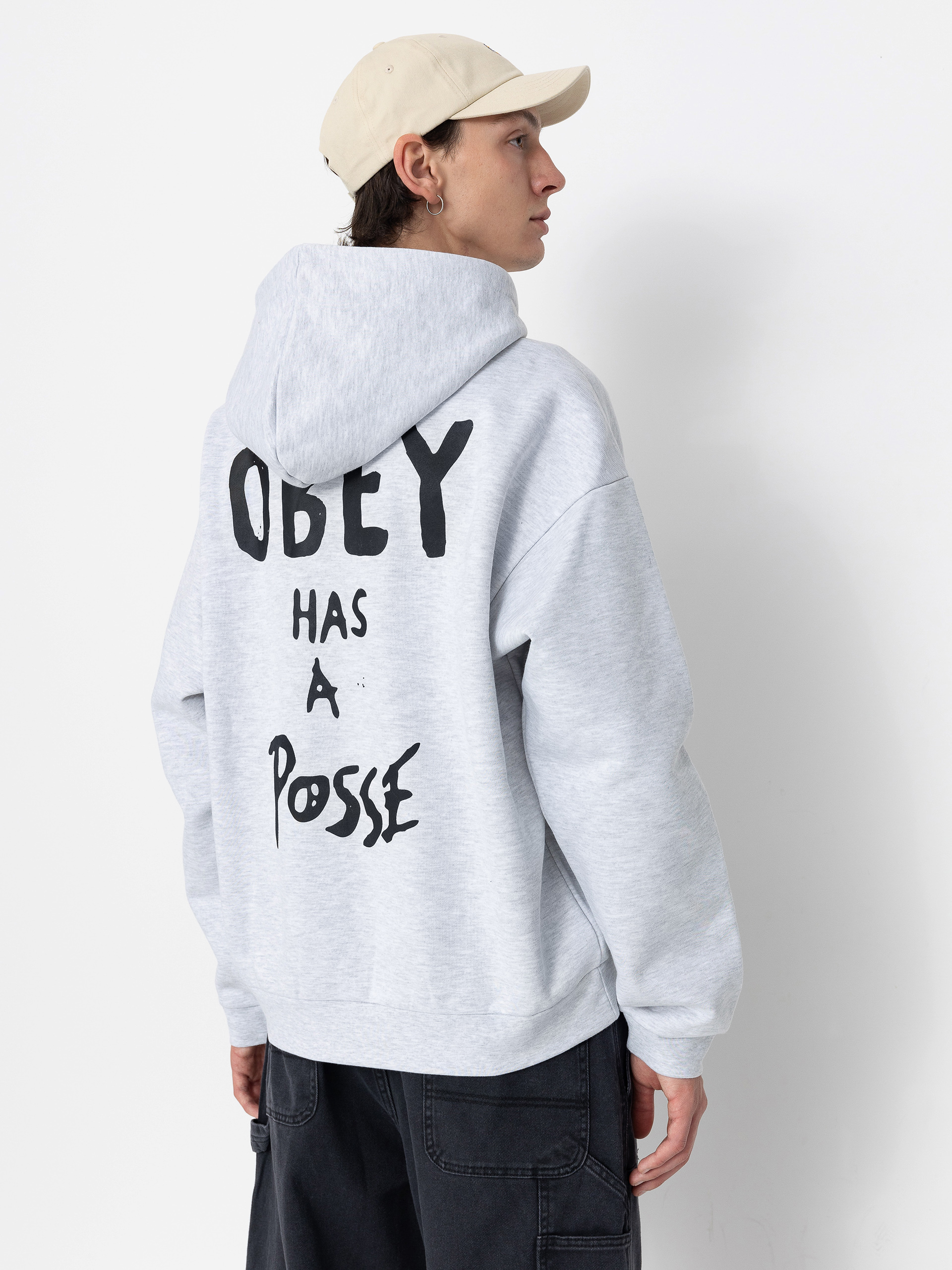 Bluza z kapturem OBEY Posse Extra Heavy HD (ash grey)