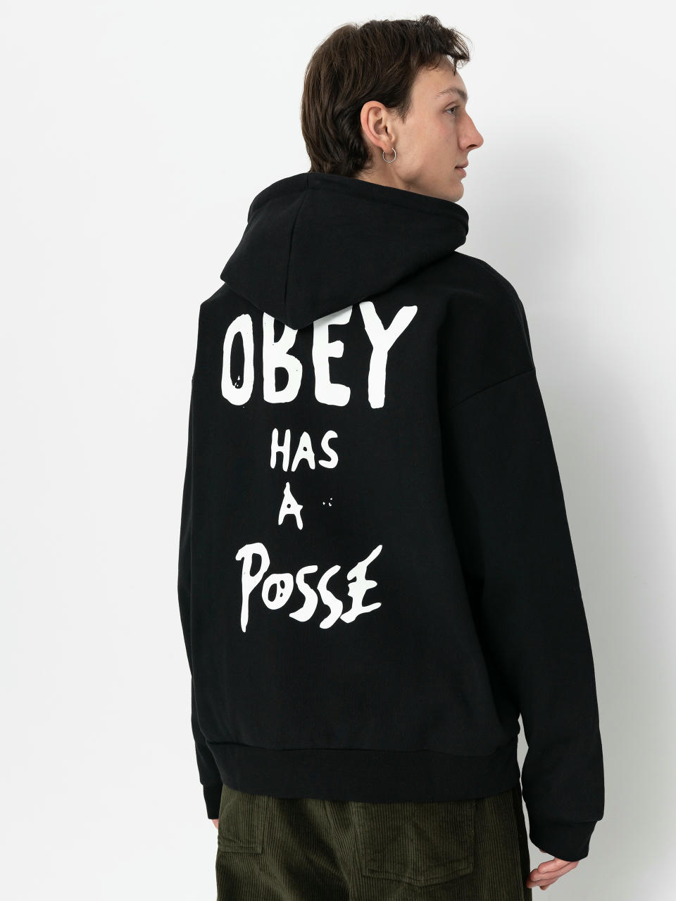 Bluza z kapturem OBEY Posse Extra Heavy HD (black)