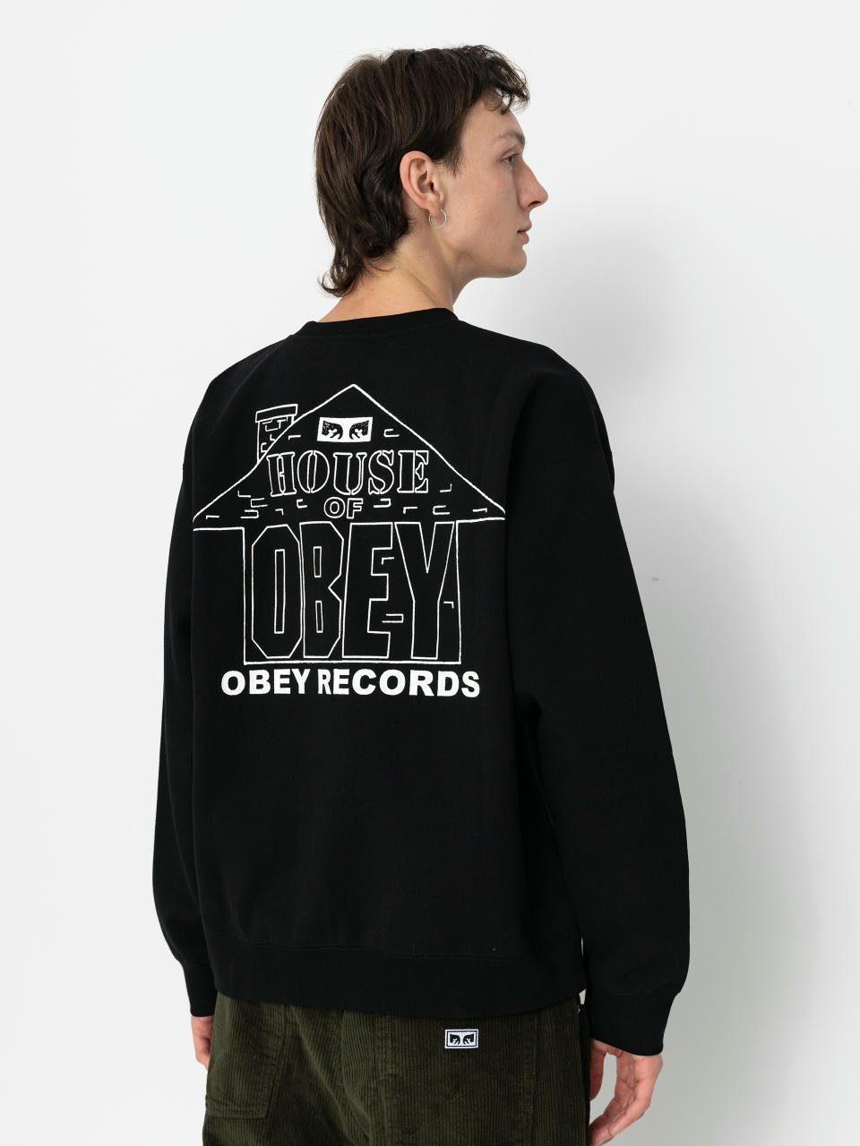 Bluza OBEY House Of Obey Records (black)