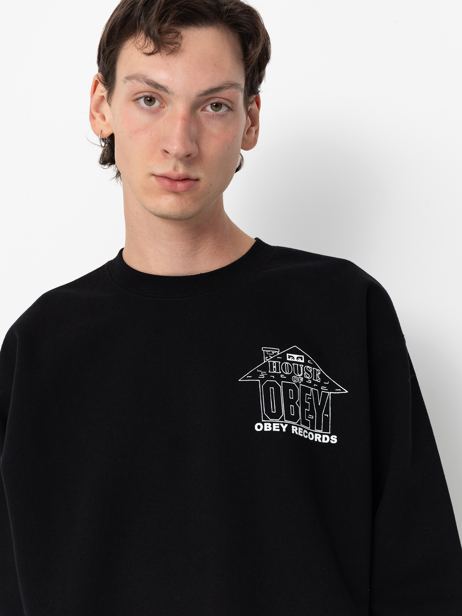 Bluza OBEY House Of Obey Records (black)