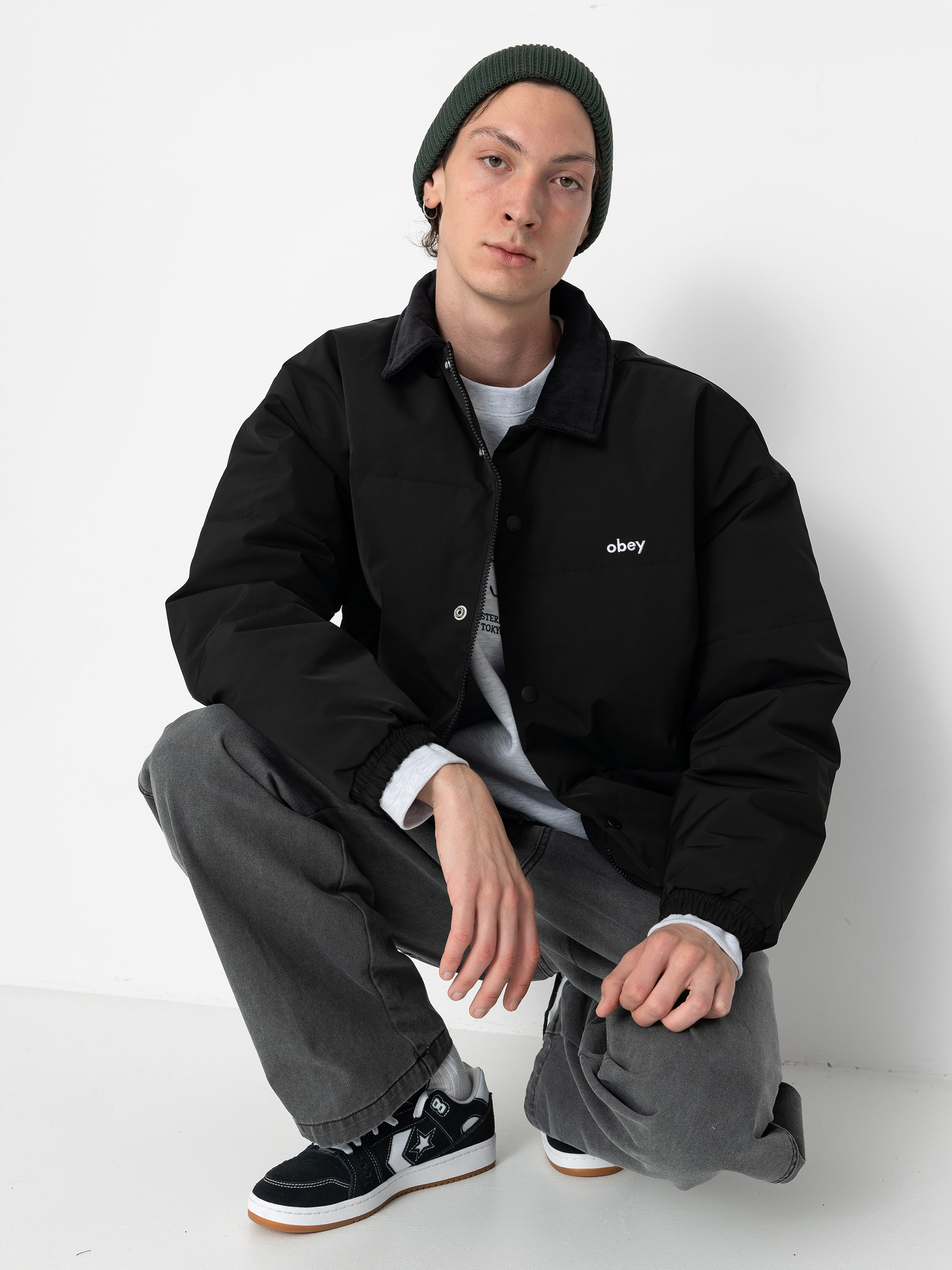 Kurtka OBEY Whispers (black)