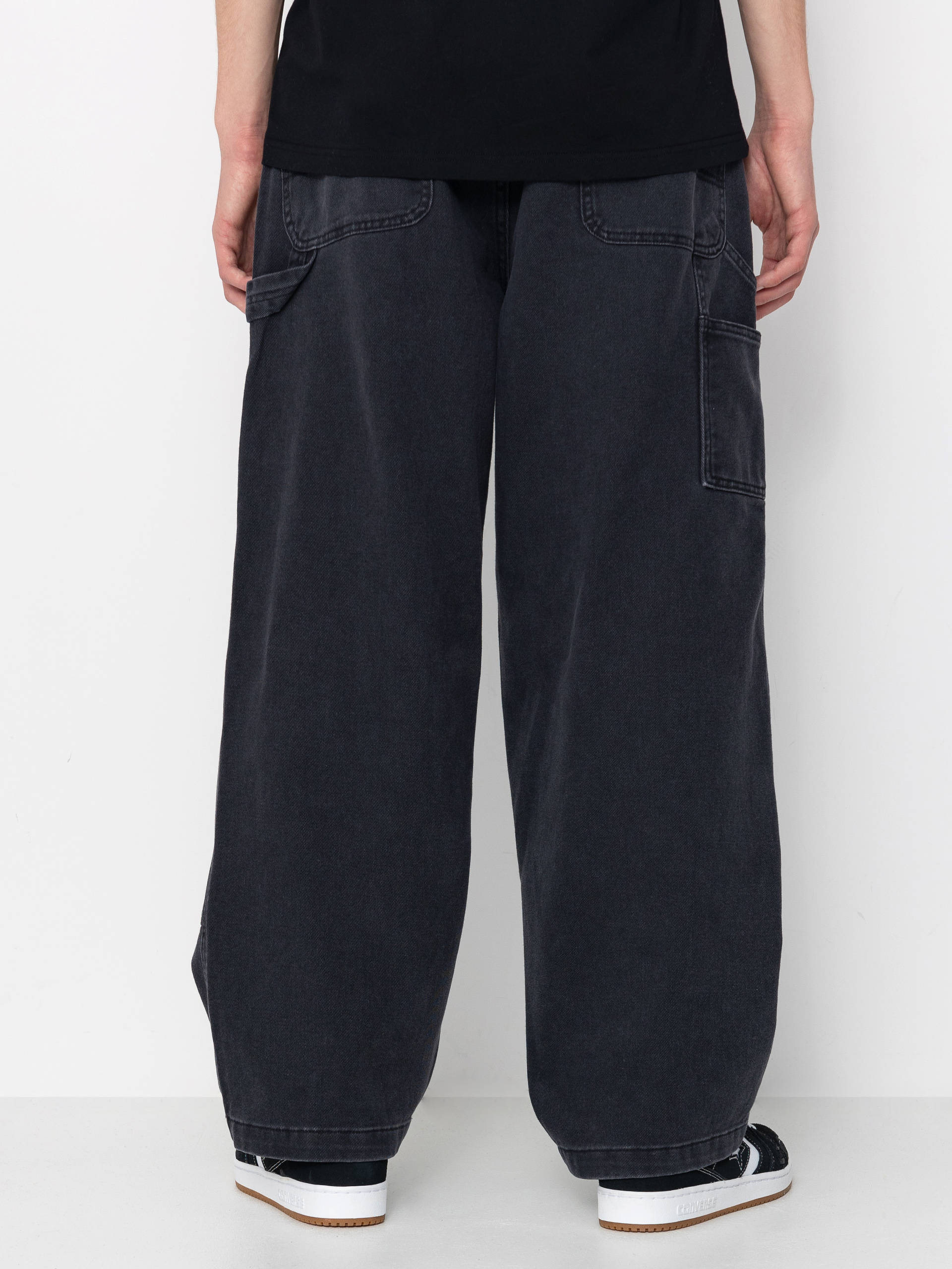 Spodnie OBEY Bigwig Denim Carpenter (black faded wash)