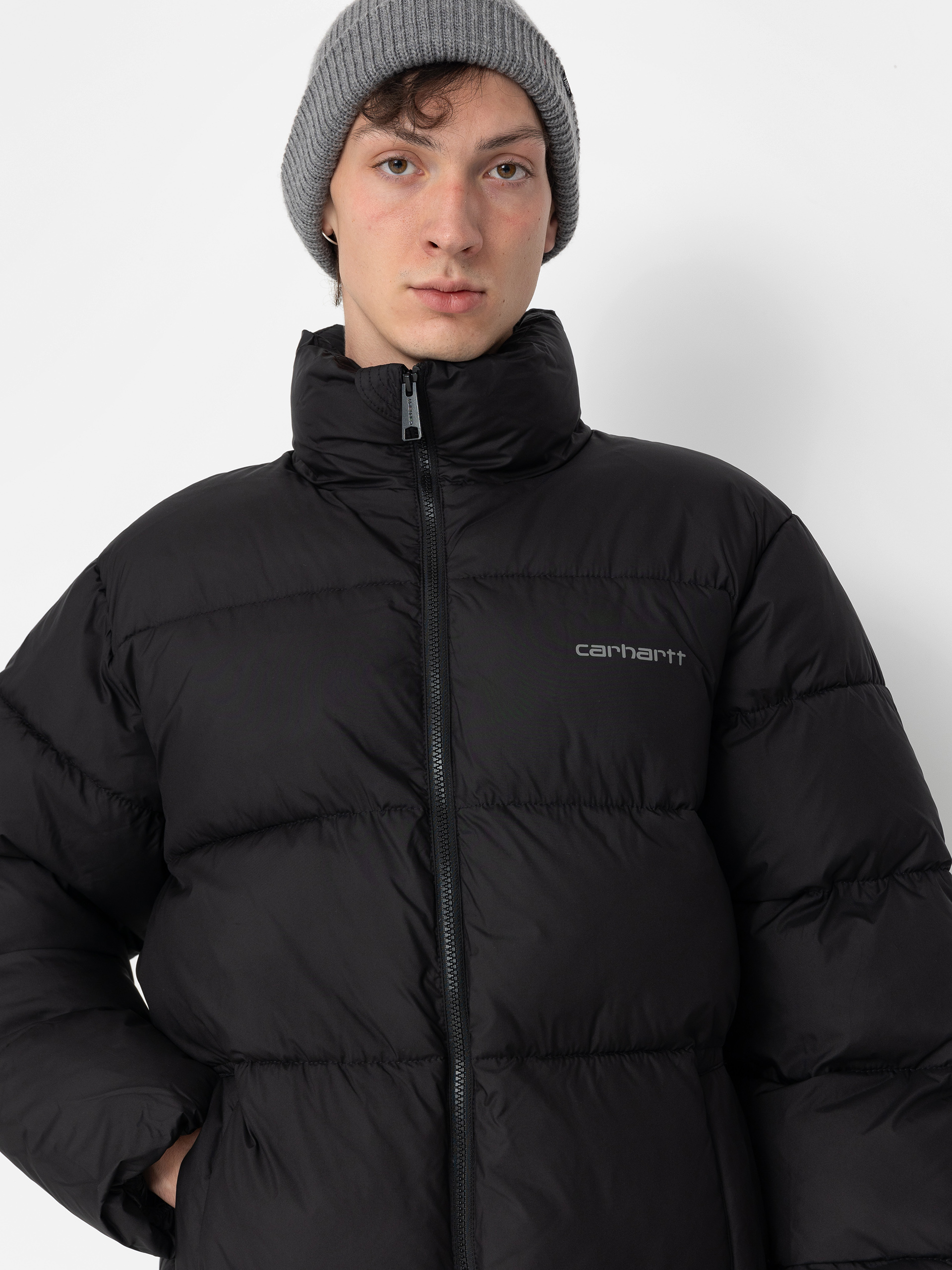 Kurtka Carhartt WIP Springfield (black/misty grey)